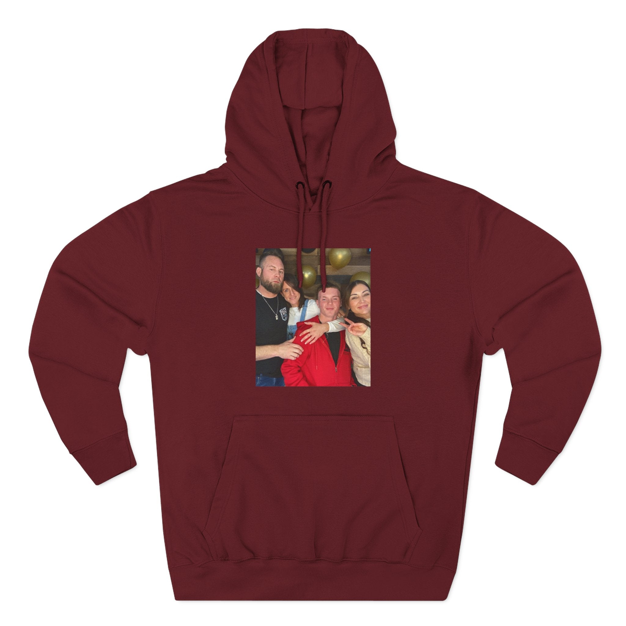 Family!!     Photo Collage Fleece Hoodie - Custom Group Portrait Pullover