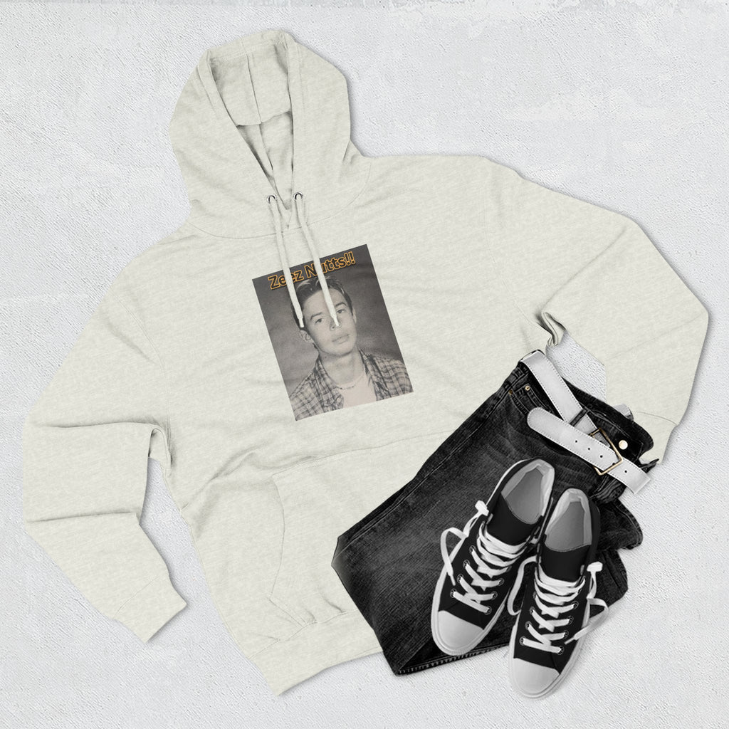 Zee'z Nutts!!   Vintage Portrait Hoodie — 'ZeeNutty' Photo Graphic Pullover