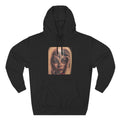 Girl Friends of the Dead Hoodie — Surreal Face Art Three-Panel Graphic Hoodie