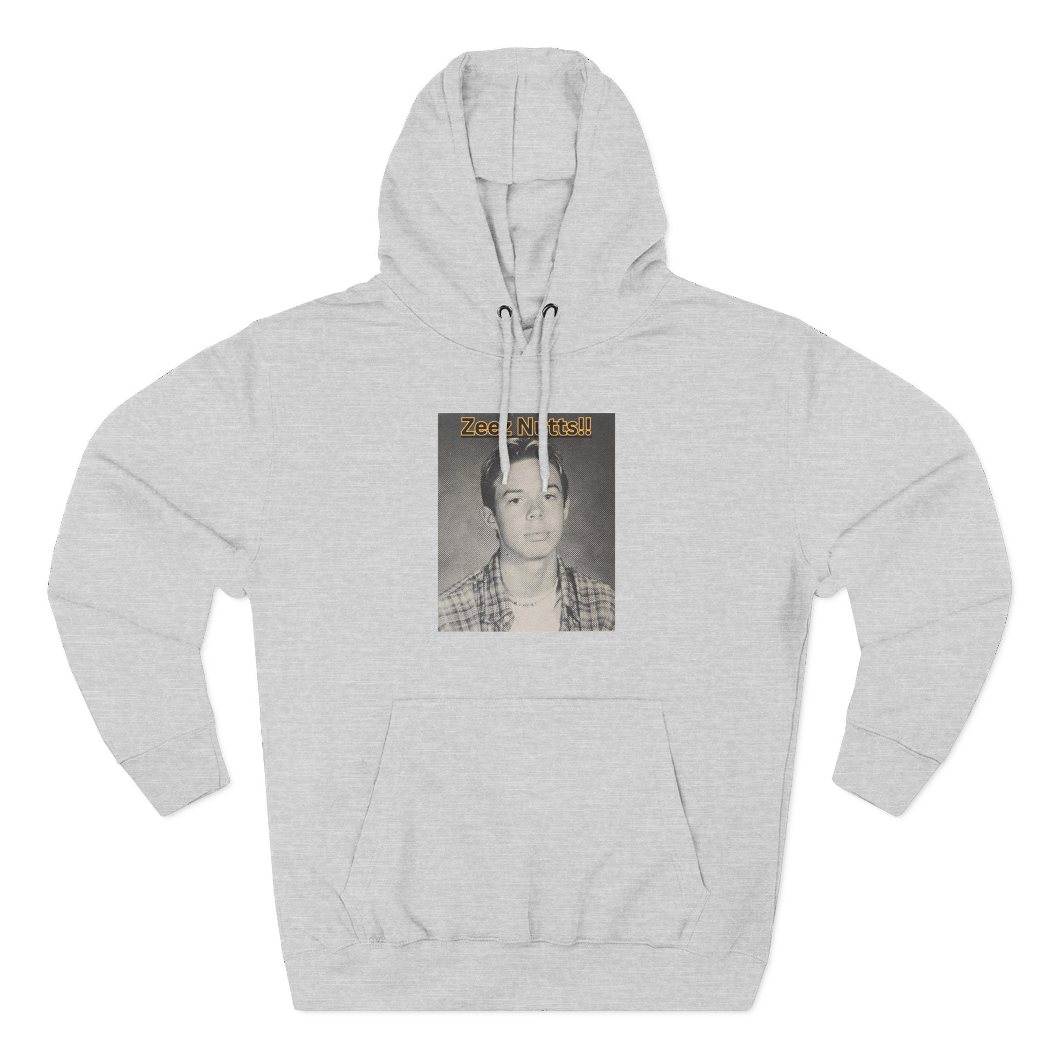 Zee'z Nutts!!   Vintage Portrait Hoodie — 'ZeeNutty' Photo Graphic Pullover