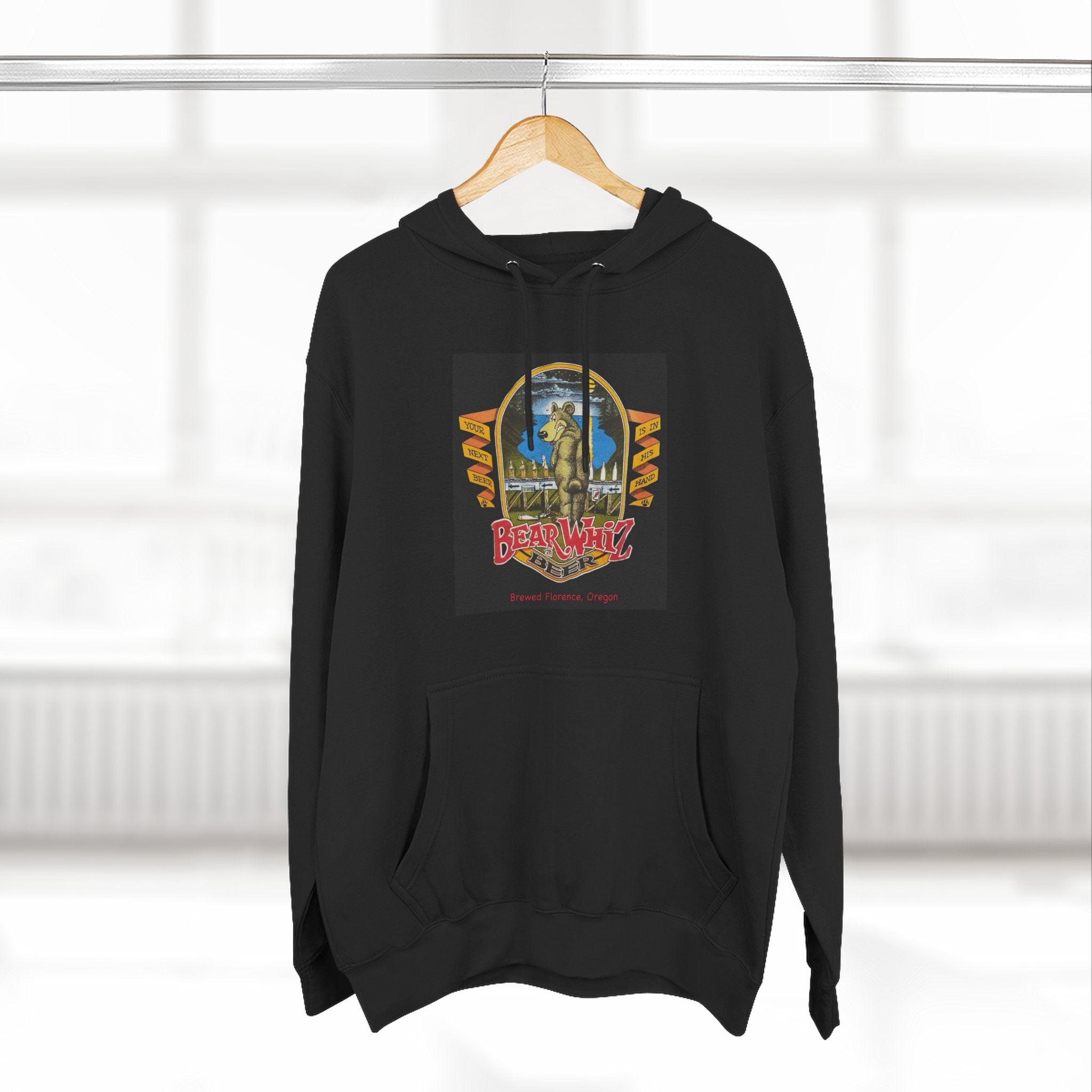 Bear Whiz Beer Original Hoodie — 'Beach Vibes' Graphic Pullover