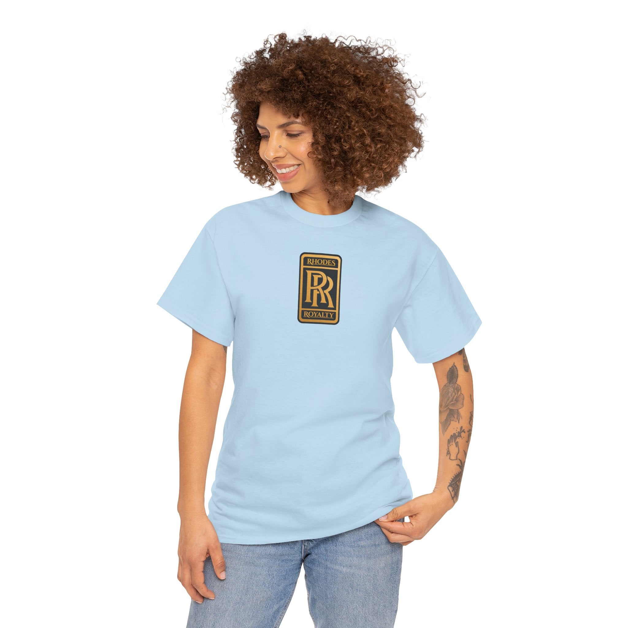 Rhodes Royalty Family Crest -  Vintage Gold Crest Tee