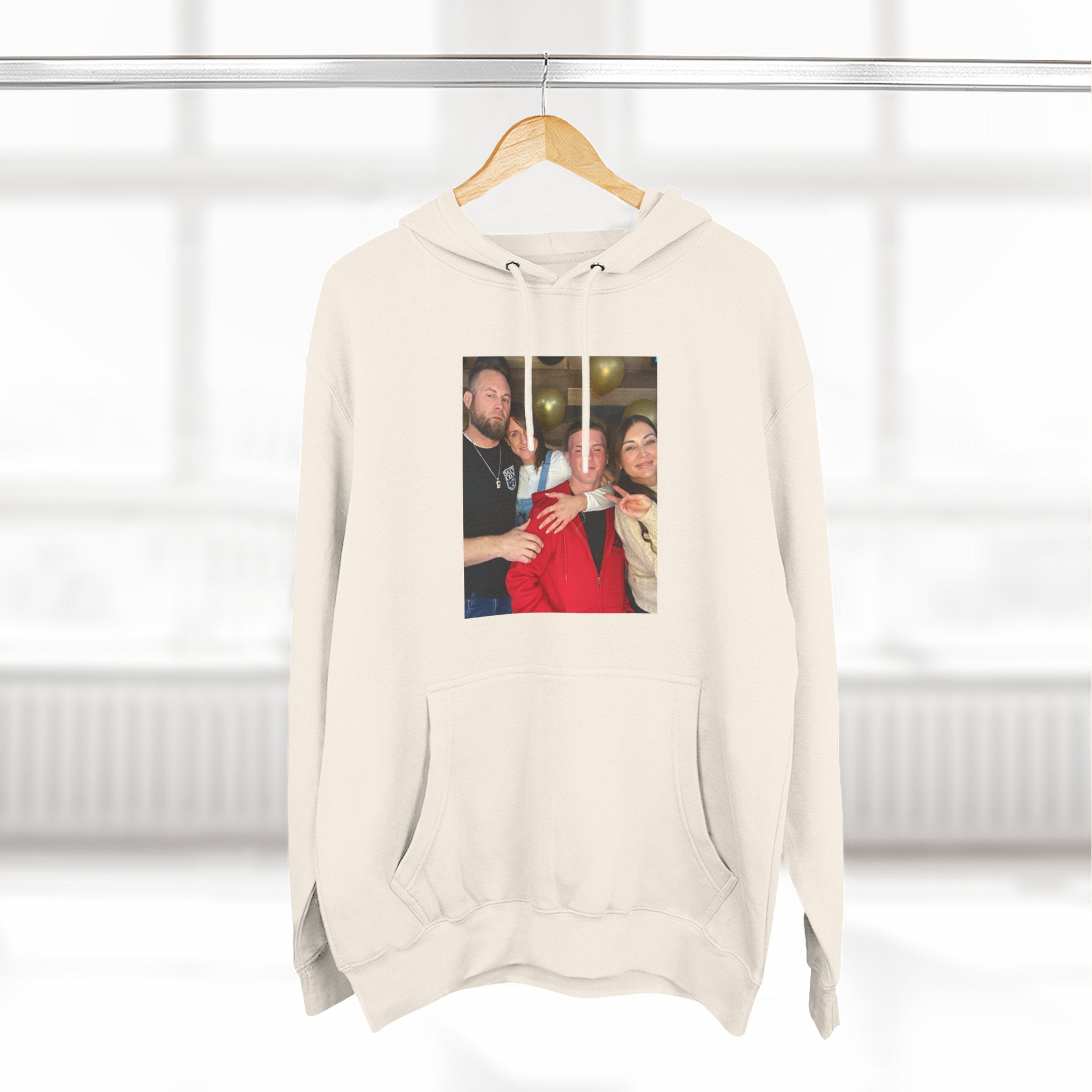 Family!!     Photo Collage Fleece Hoodie - Custom Group Portrait Pullover