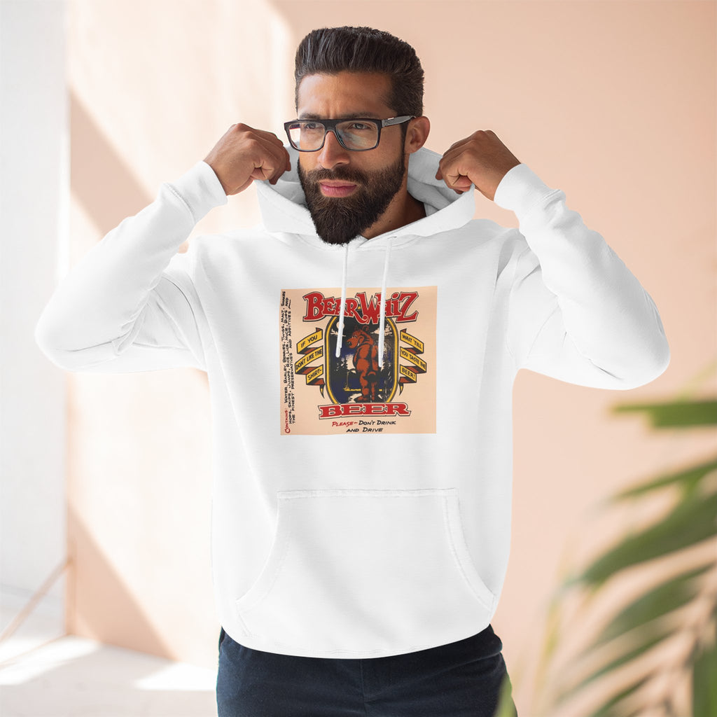 Bear Whiz Beer Original Brew Hoodie - "Bluegrass Revival" Music Poster Design