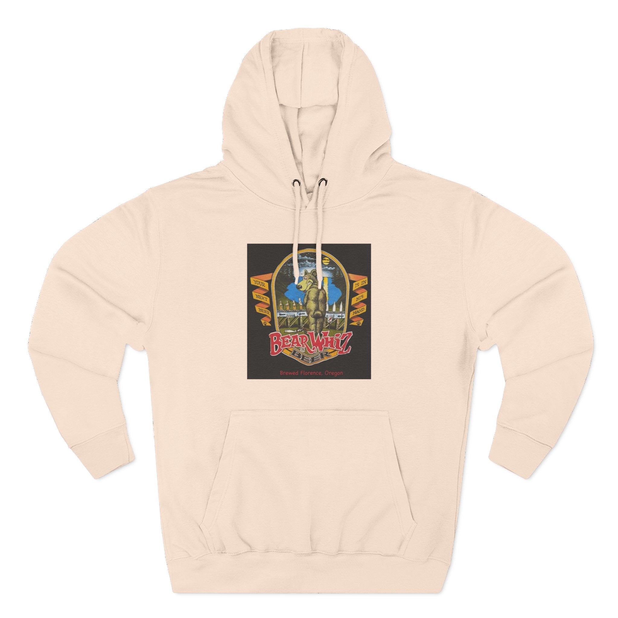 Bear Whiz Beer Original Hoodie — 'Beach Vibes' Graphic Pullover