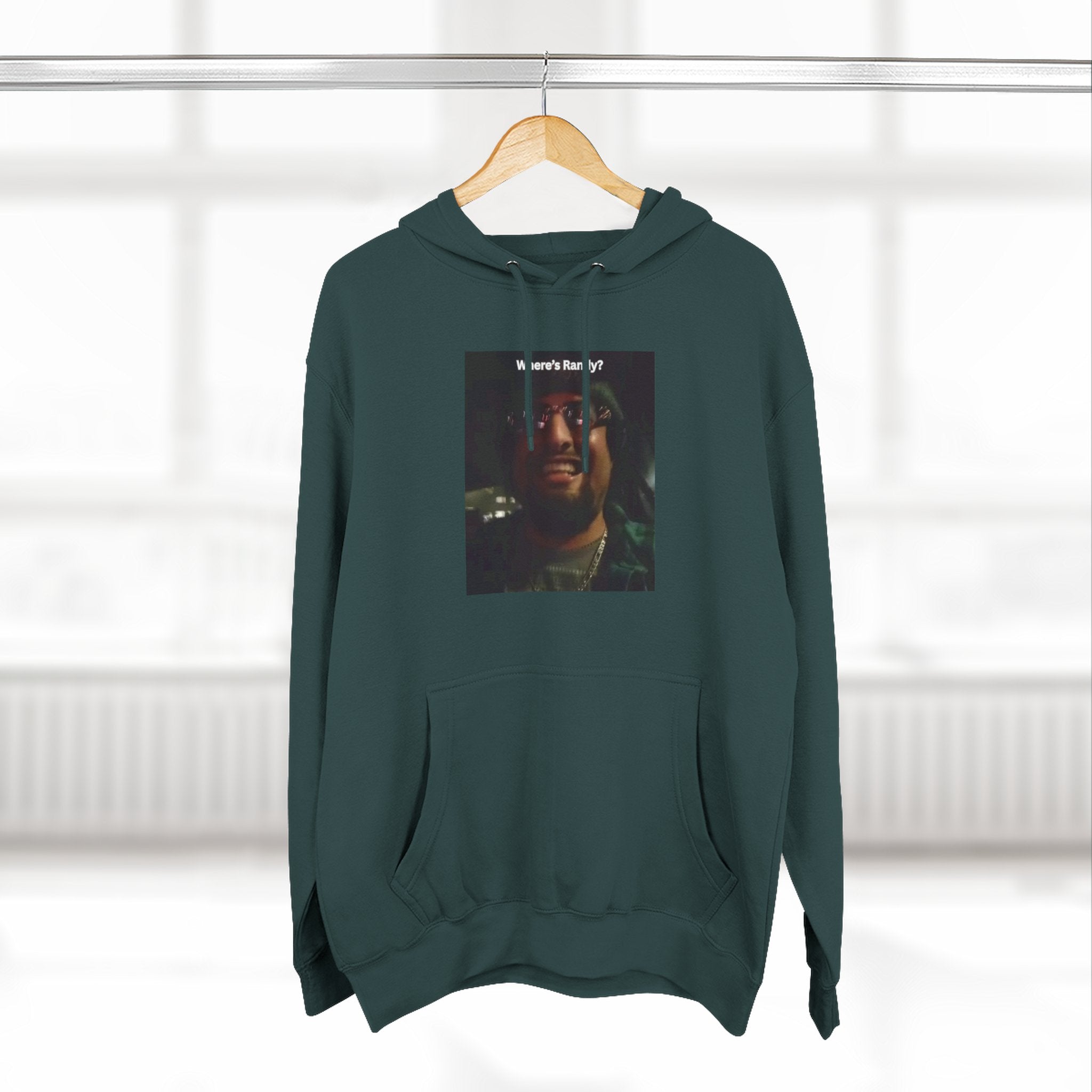 Wheres Randy Vintage Hoodie — Retro Mood Graphic Pullover
