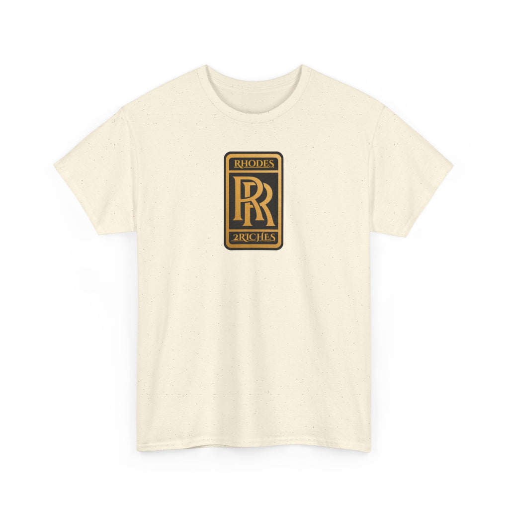 Rhodes 2 Riches Family Crest - Luxury Monogram Tee — 'RR' Rhodes & Riches Crest Cotton T-Shirt