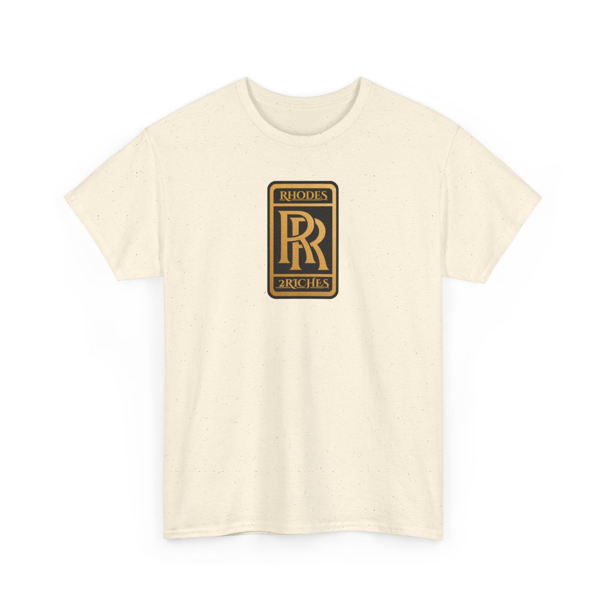 Rhodes 2 Riches Family Crest - Luxury Monogram Tee — 'RR' Rhodes & Riches Crest Cotton T-Shirt