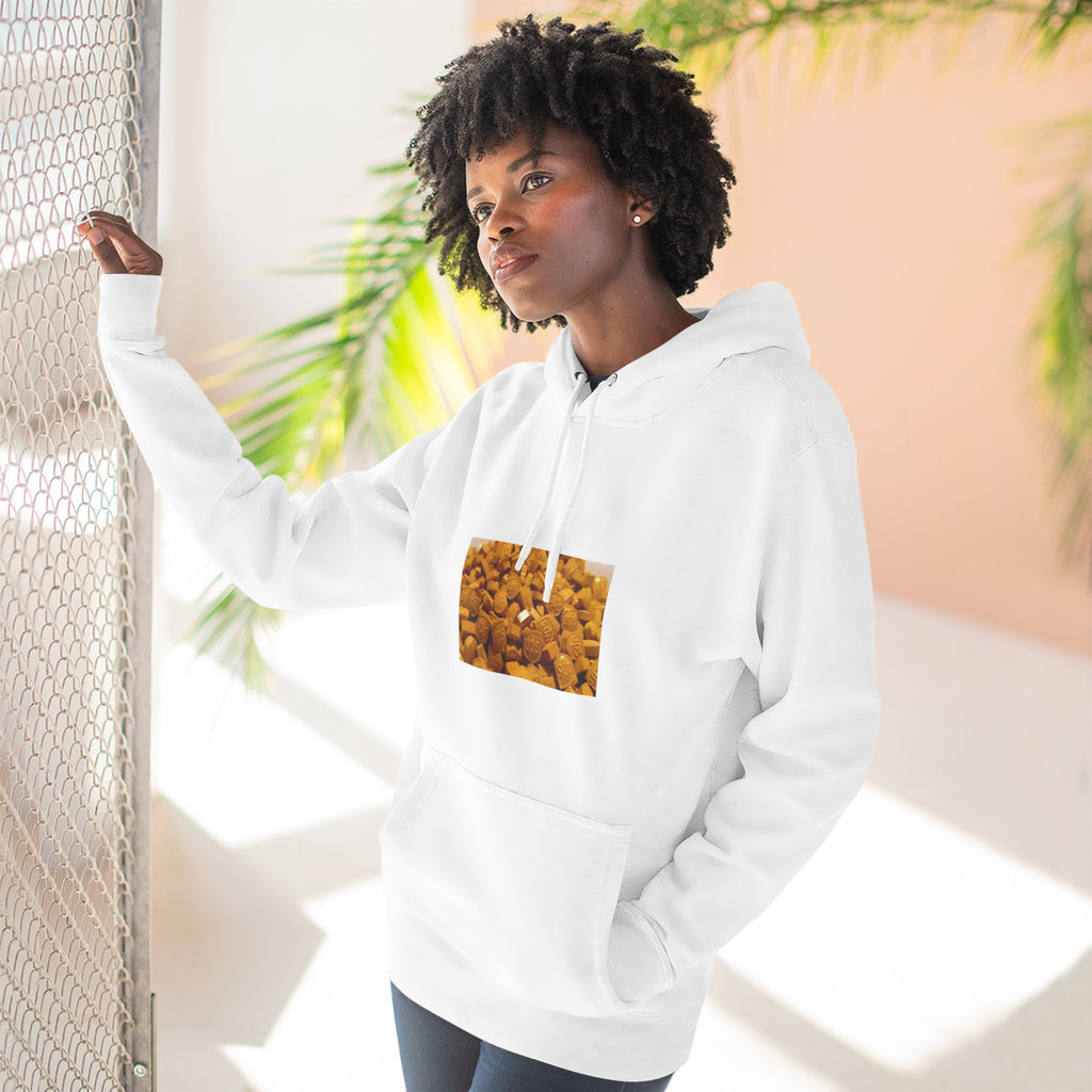 UPS Delivery Hoodie — Golden Nugget Pattern Chest Print Fleece Hoodie