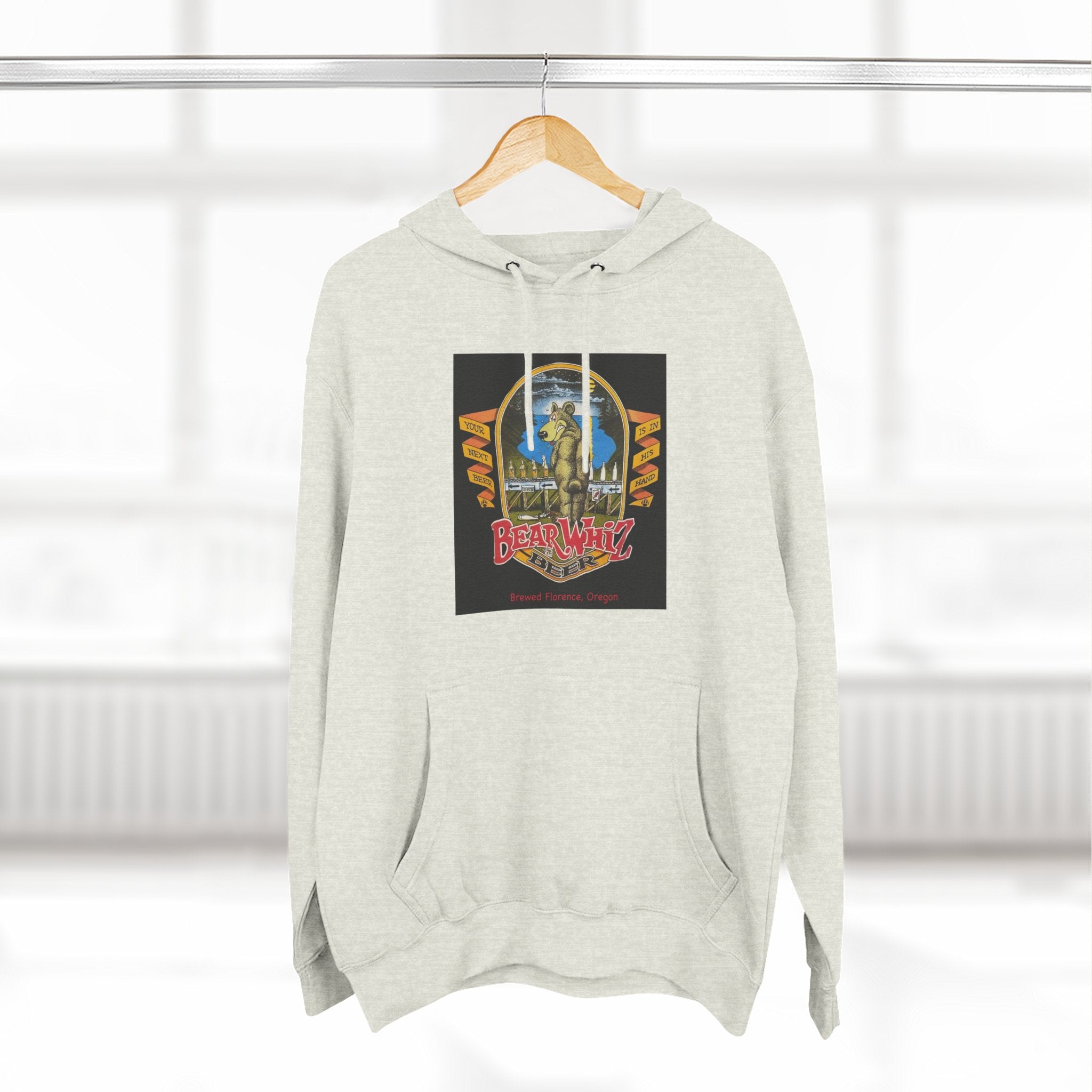 Bear Whiz Beer Original Hoodie — 'Beach Vibes' Graphic Pullover