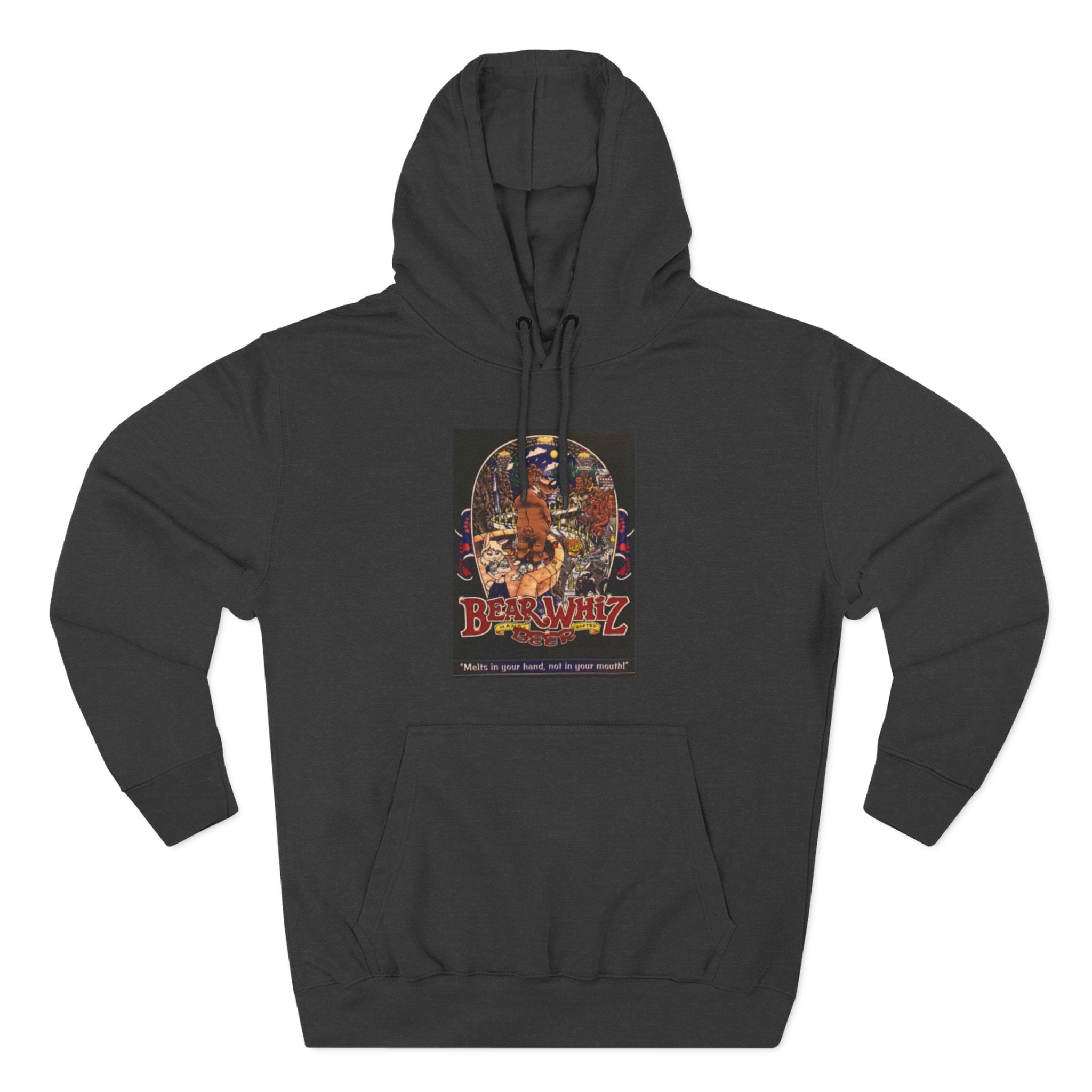 Bear Whiz Beer 3 Hoodie — 'Burning Jazz' Retro Concert Poster Fleece Hoodie