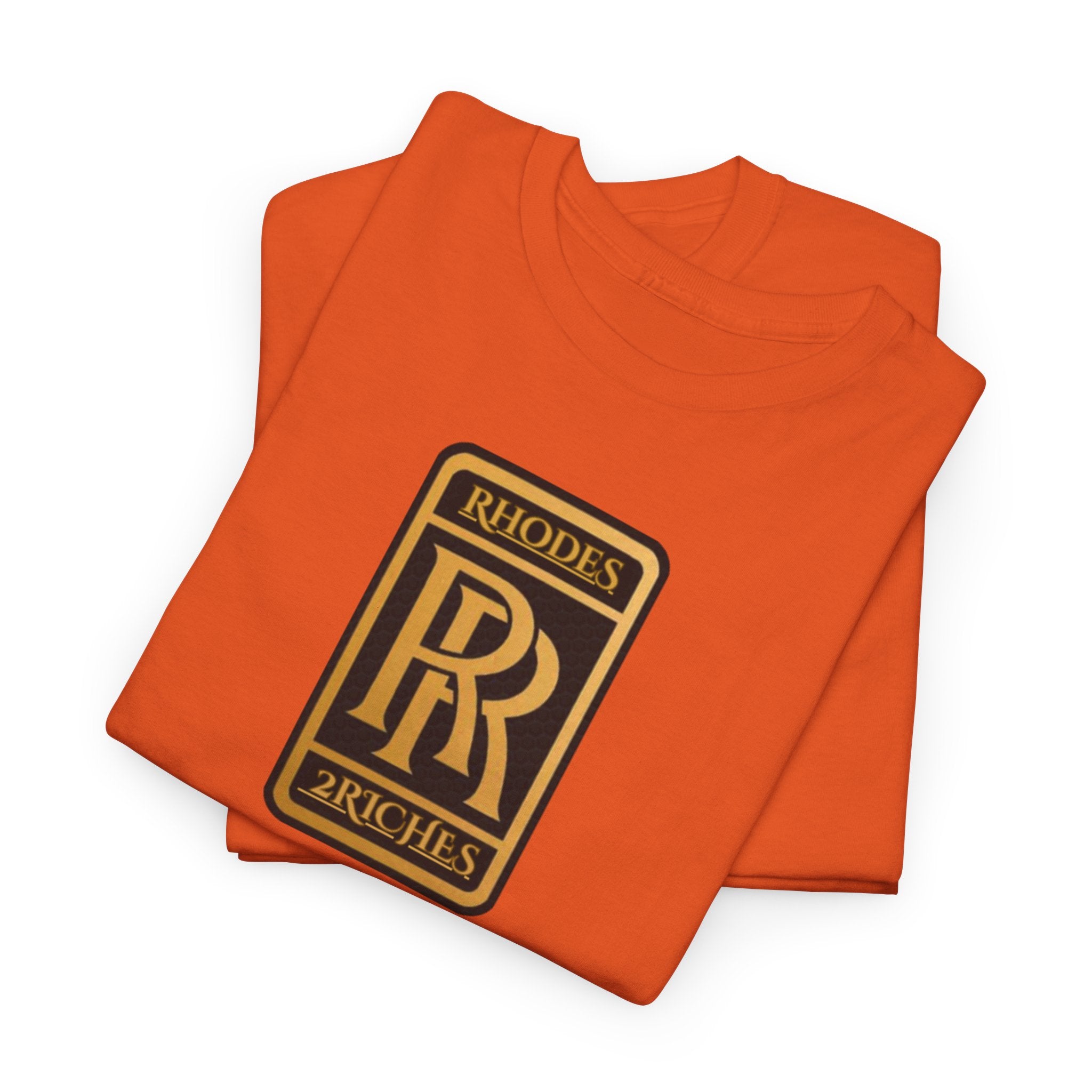 Rhodes 2 Riches Family Crest - Luxury Monogram Tee — 'RR' Rhodes & Riches Crest Cotton T-Shirt