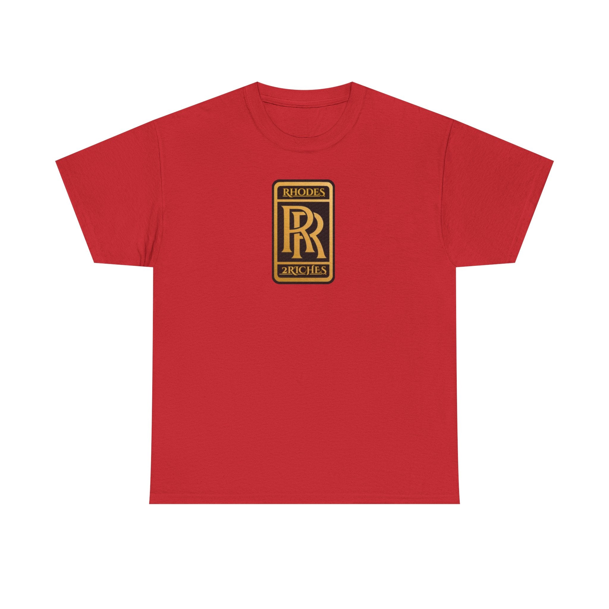 Rhodes 2 Riches Family Crest - Luxury Monogram Tee — 'RR' Rhodes & Riches Crest Cotton T-Shirt
