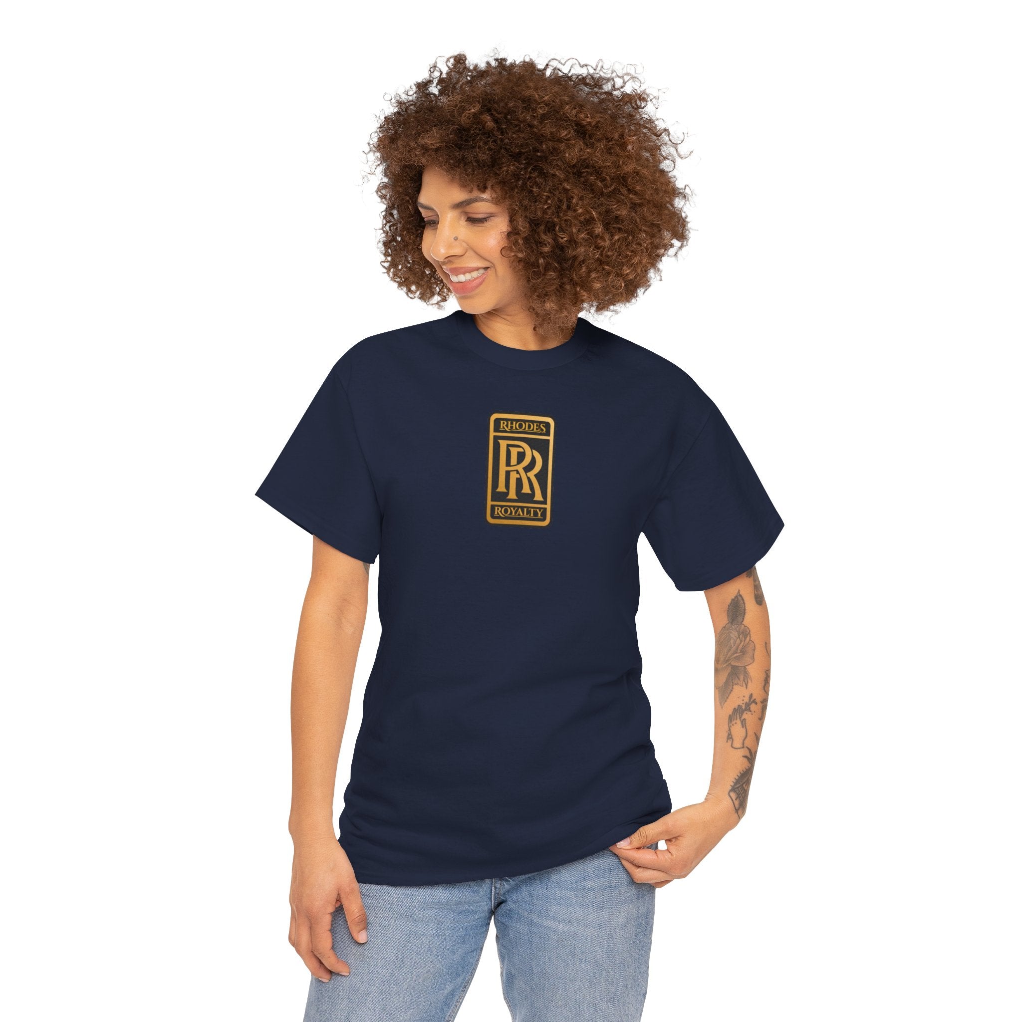 Rhodes Royalty Family Crest -  Vintage Gold Crest Tee
