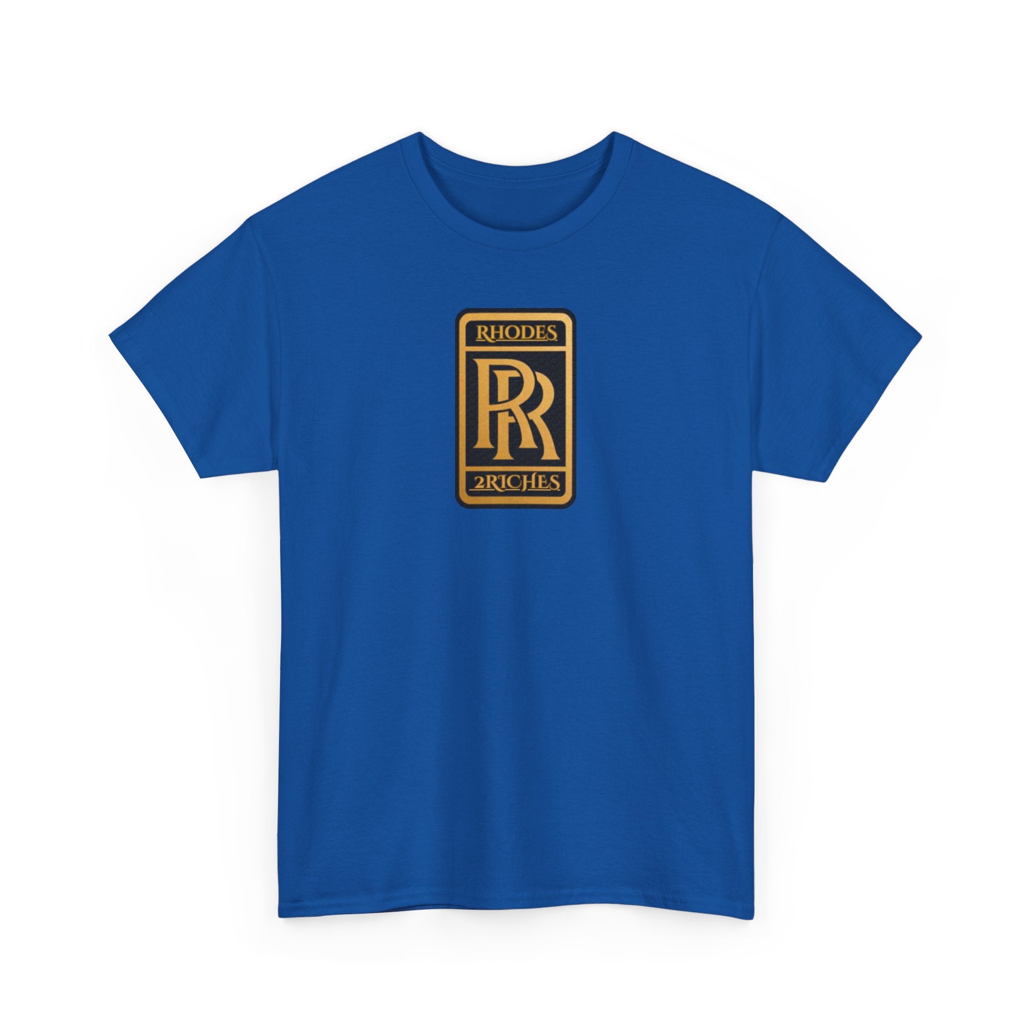 Rhodes 2 Riches Family Crest - Luxury Monogram Tee — 'RR' Rhodes & Riches Crest Cotton T-Shirt