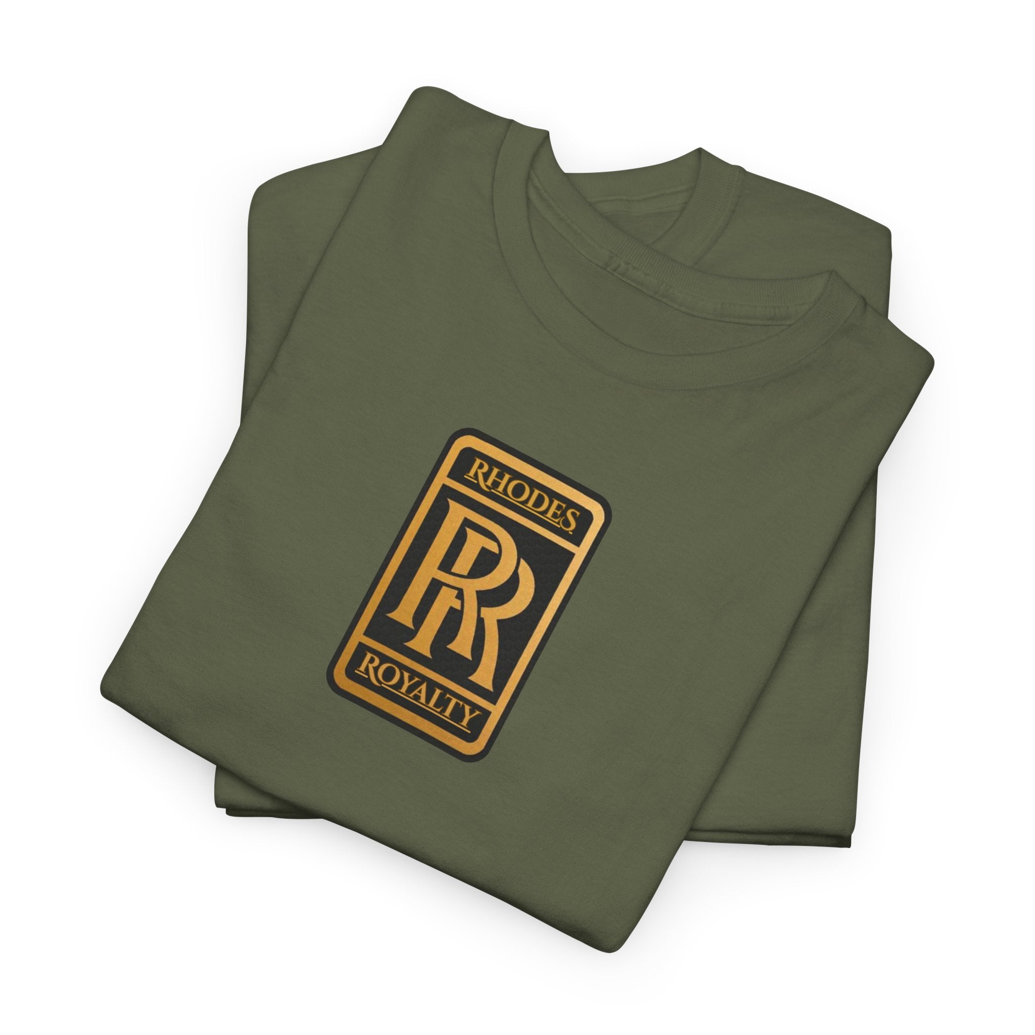 Rhodes Royalty Family Crest -  Vintage Gold Crest Tee