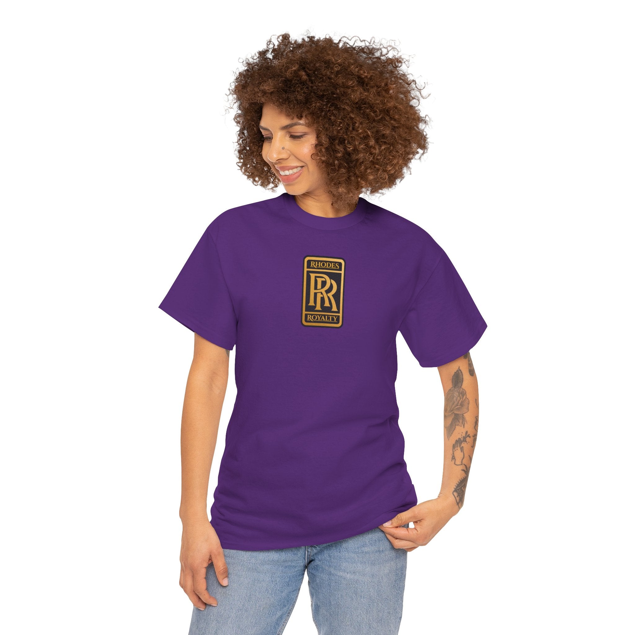Rhodes Royalty Family Crest -  Vintage Gold Crest Tee