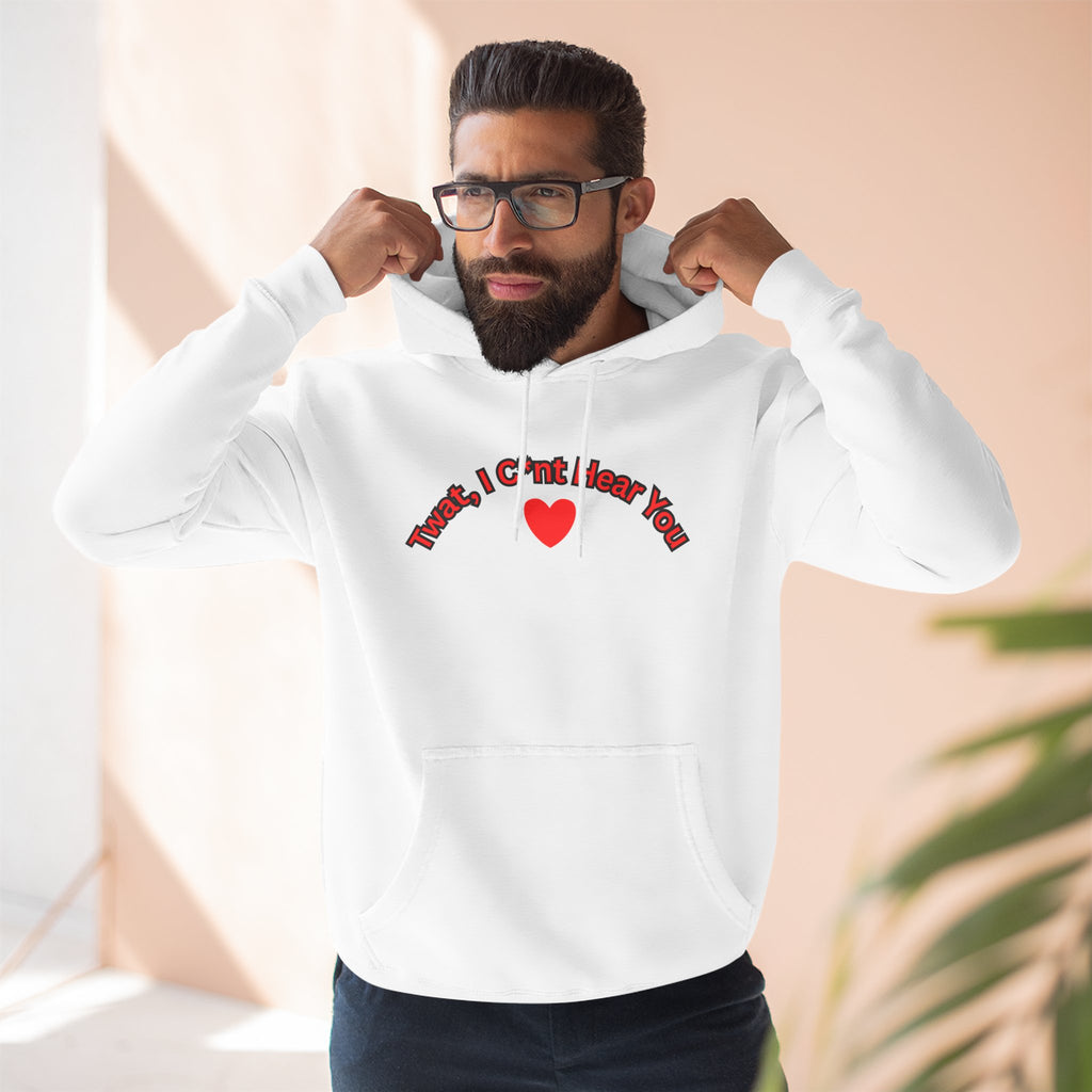 I cunt hear you 2 Three-Panel Fleece Hoodie