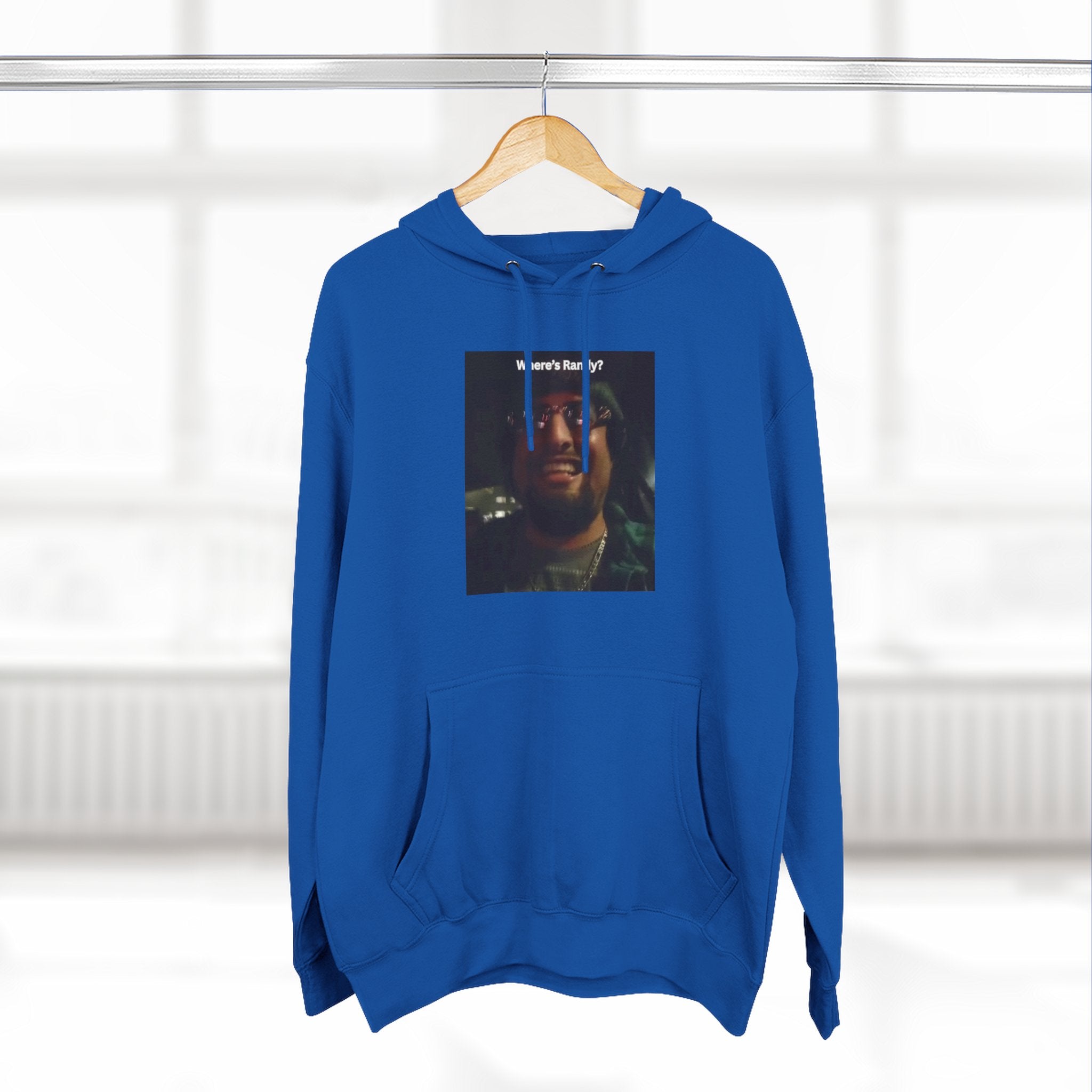 Wheres Randy Vintage Hoodie — Retro Mood Graphic Pullover