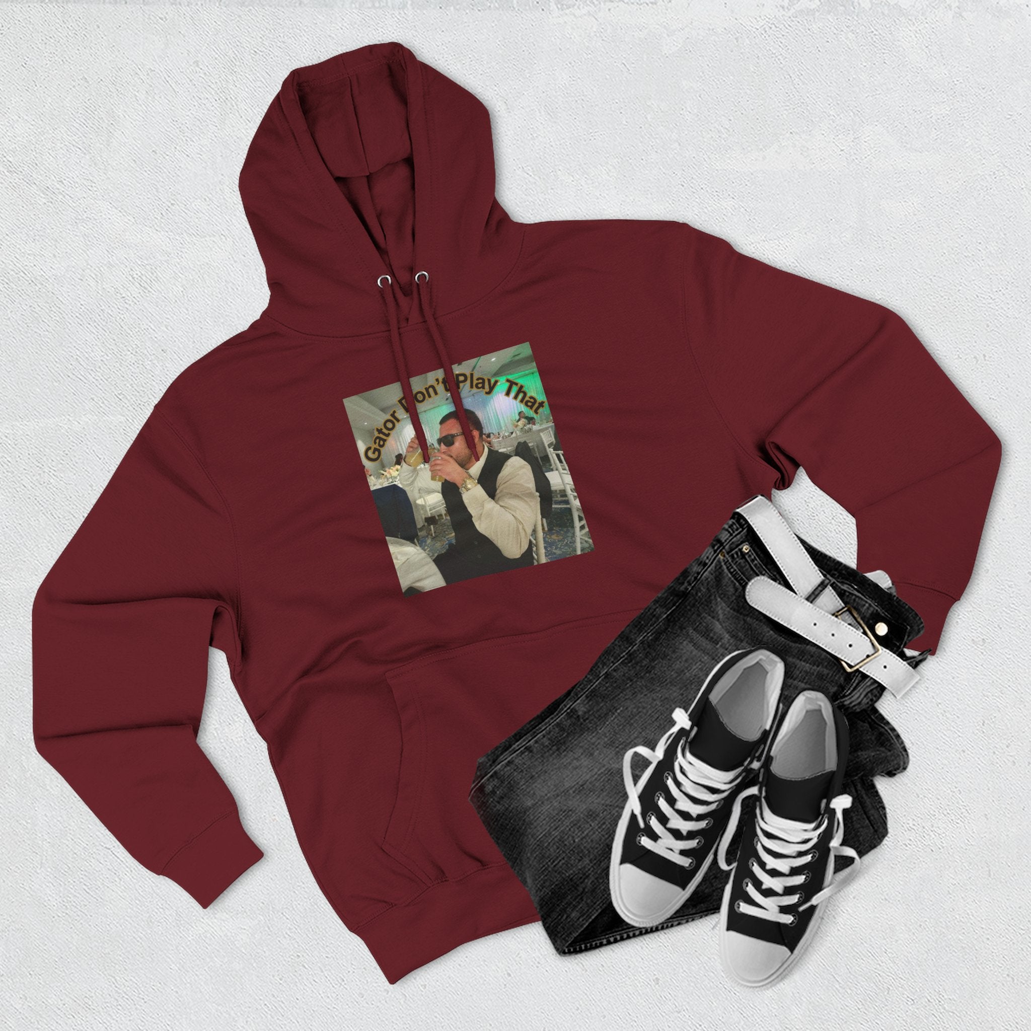 GATOR Don't Play That  Hoodie "The Kings Table" - Retro Hood Pullover