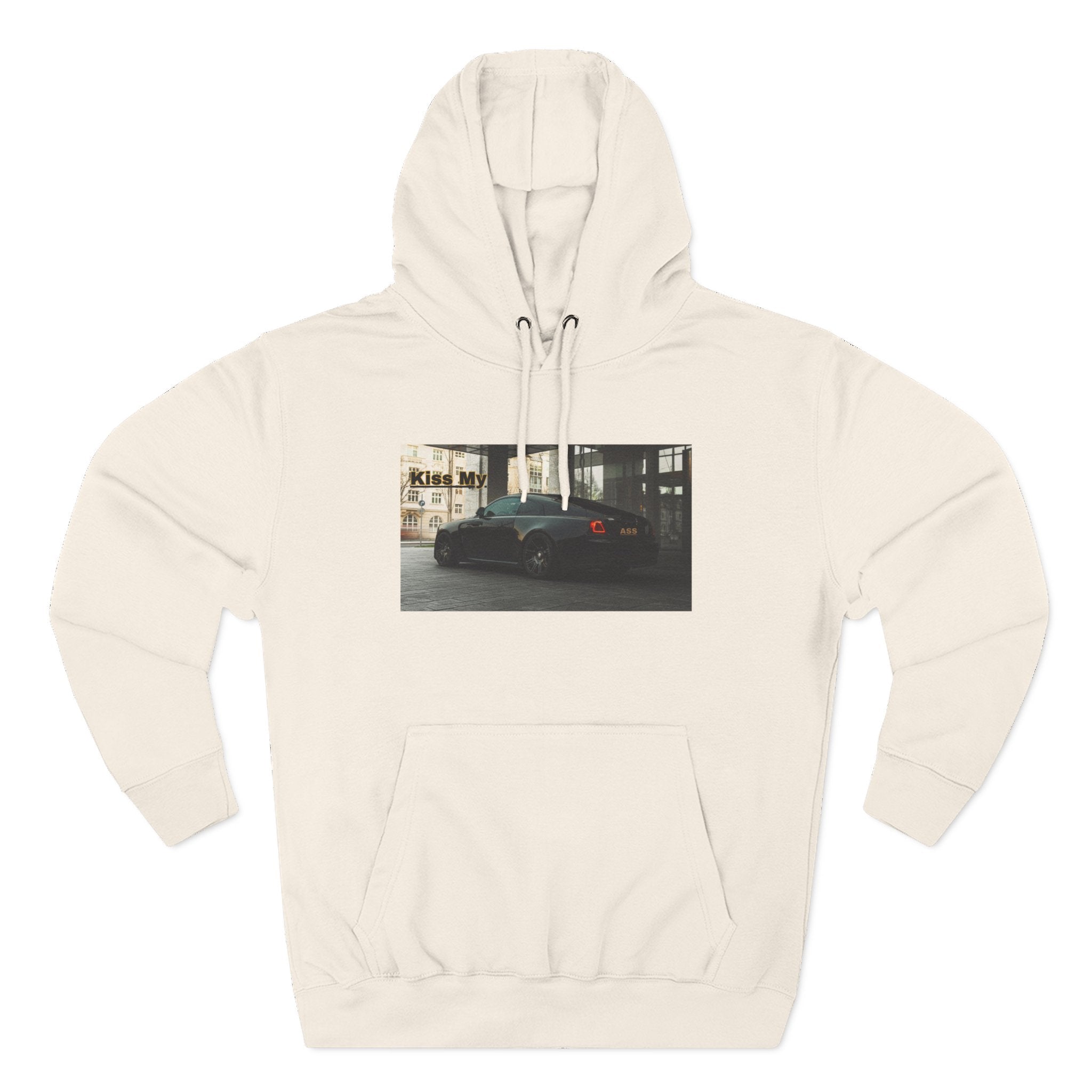 KISS MY license plate Photo Hoodie — Vintage Streetwear Pullover