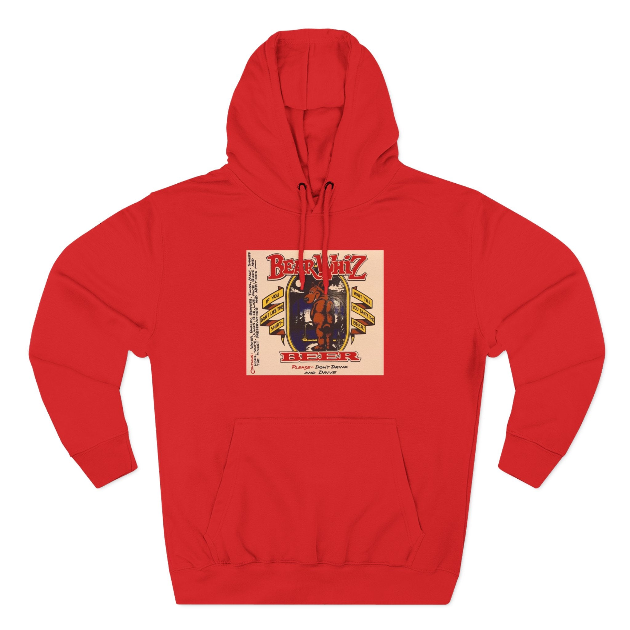 Bear Whiz Beer Original Brew Hoodie - "Bluegrass Revival" Music Poster Design