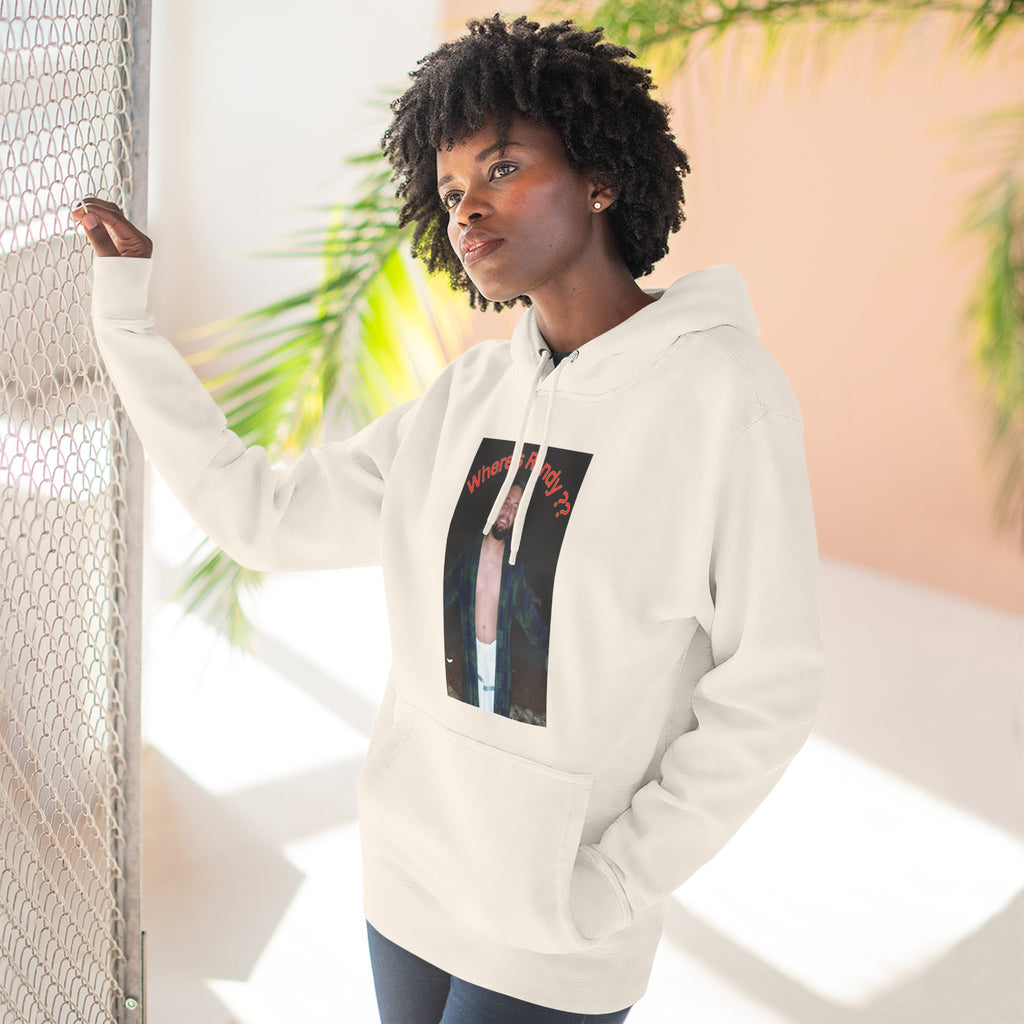 Where's Randy!!!????  Graphic Hoodie — Raised Arms Photo Print Hoodie (Three-Panel Fleece)