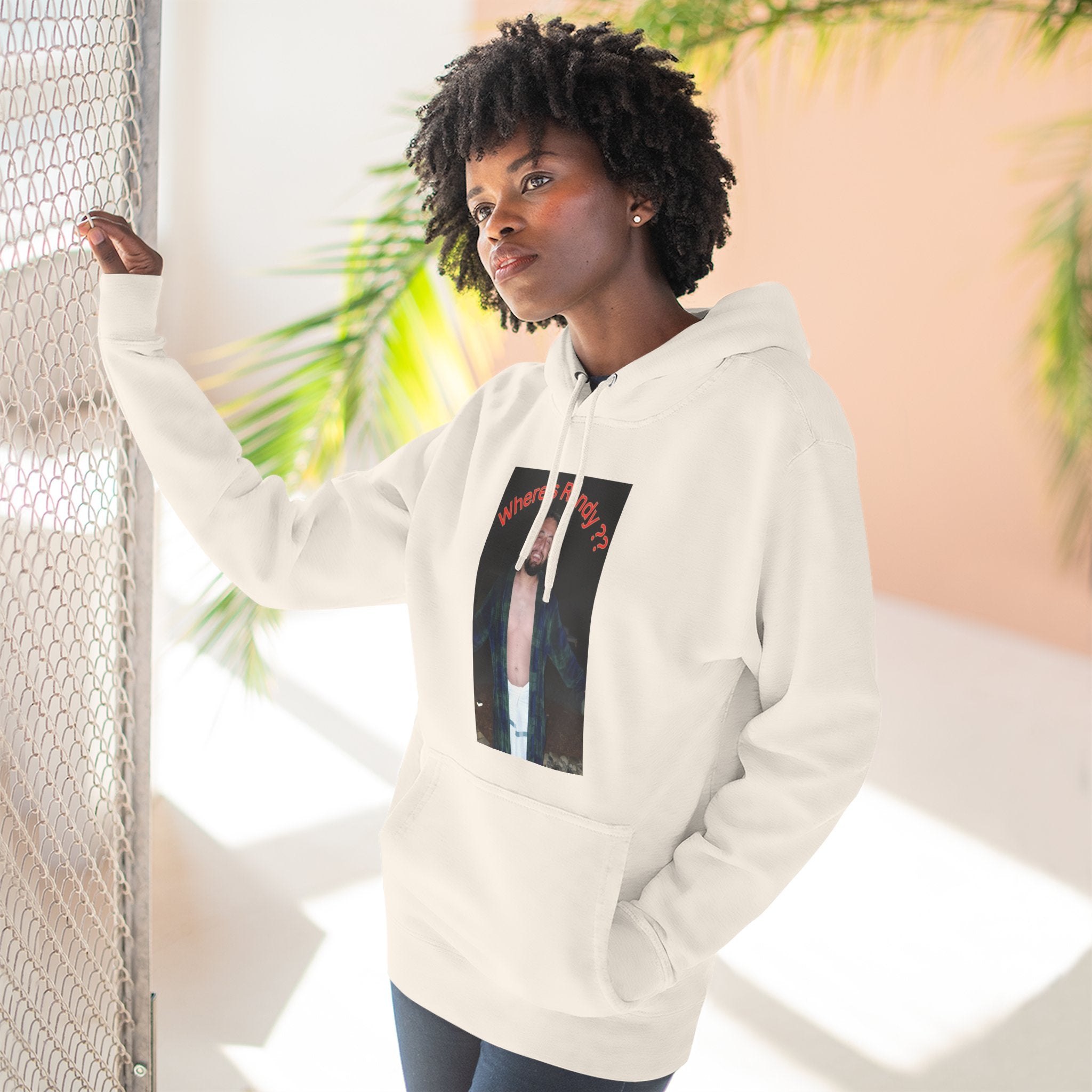 Where's Randy!!!????  Graphic Hoodie — Raised Arms Photo Print Hoodie (Three-Panel Fleece)
