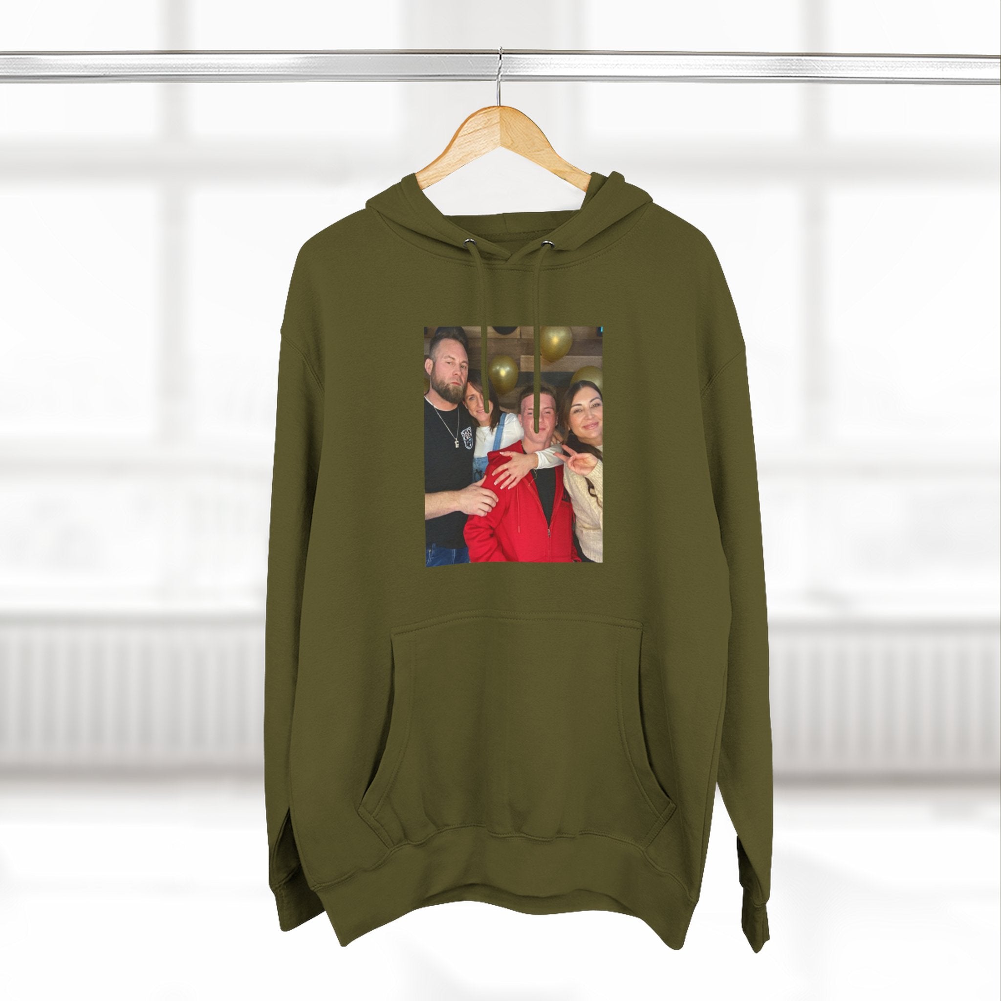 Family!!     Photo Collage Fleece Hoodie - Custom Group Portrait Pullover