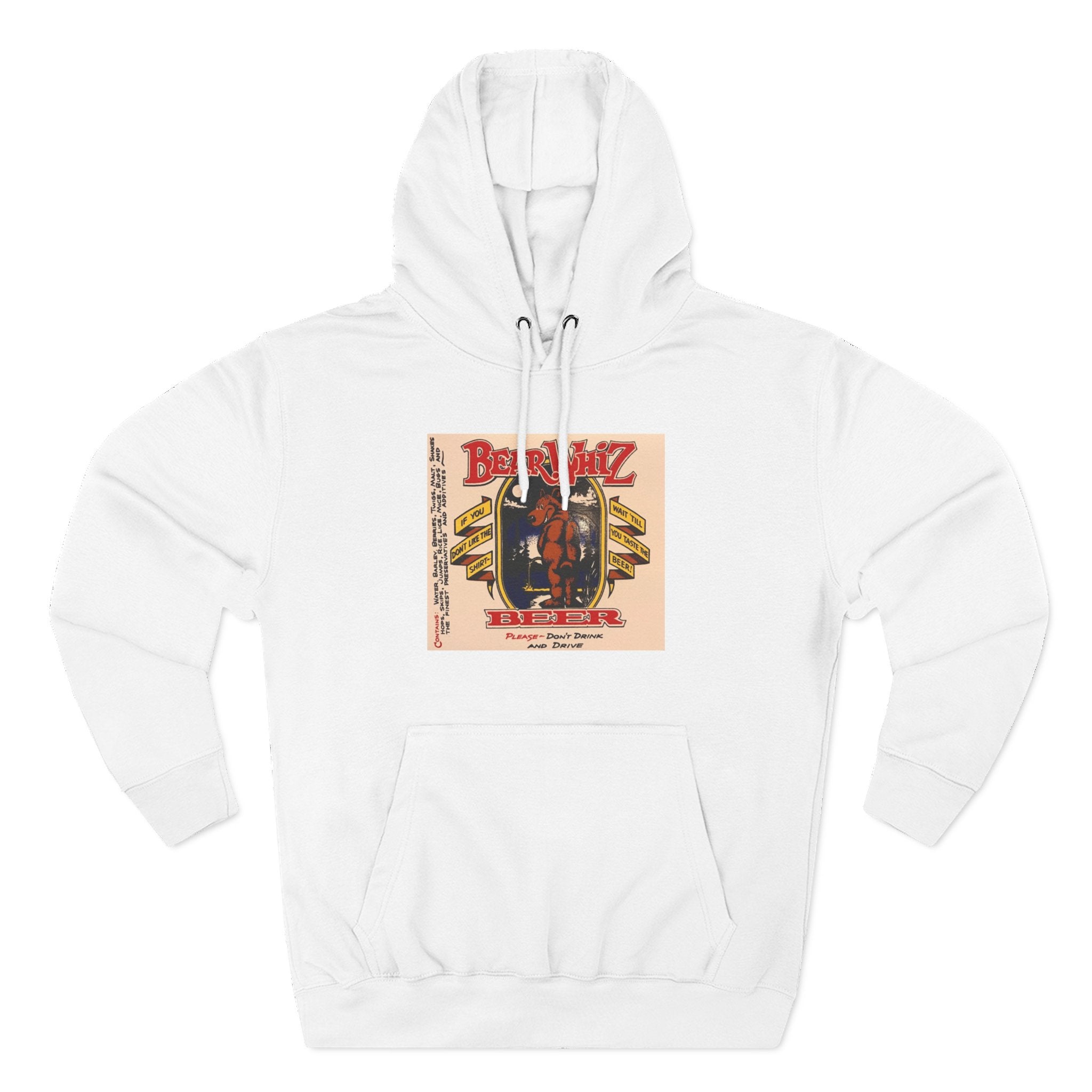 Bear Whiz Beer Original Brew Hoodie - "Bluegrass Revival" Music Poster Design