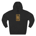 RHODES 2 RICHES Heritage RR Gold Emblem Hoodie — Luxury Vintage Logo Fleece