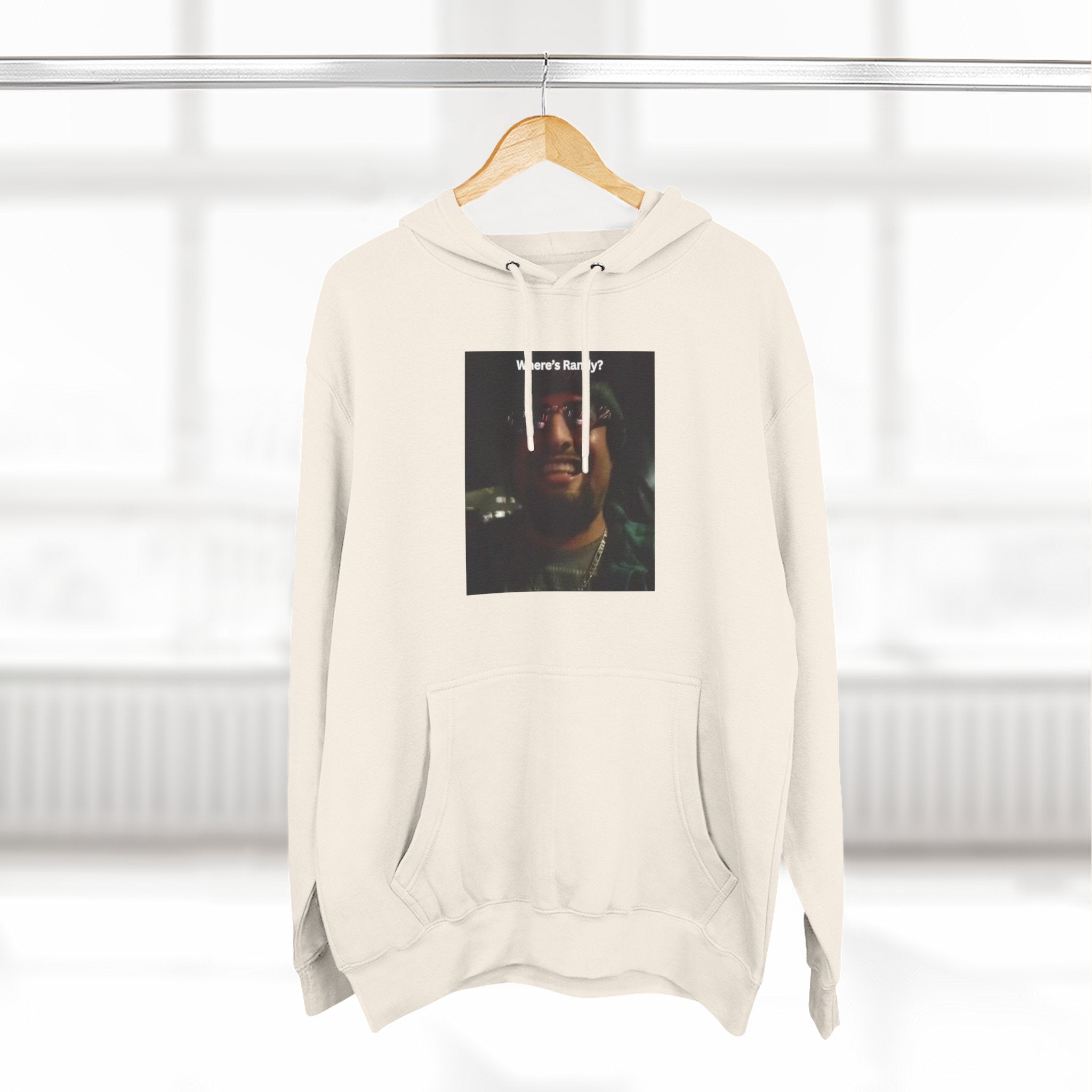 Wheres Randy Vintage Hoodie — Retro Mood Graphic Pullover