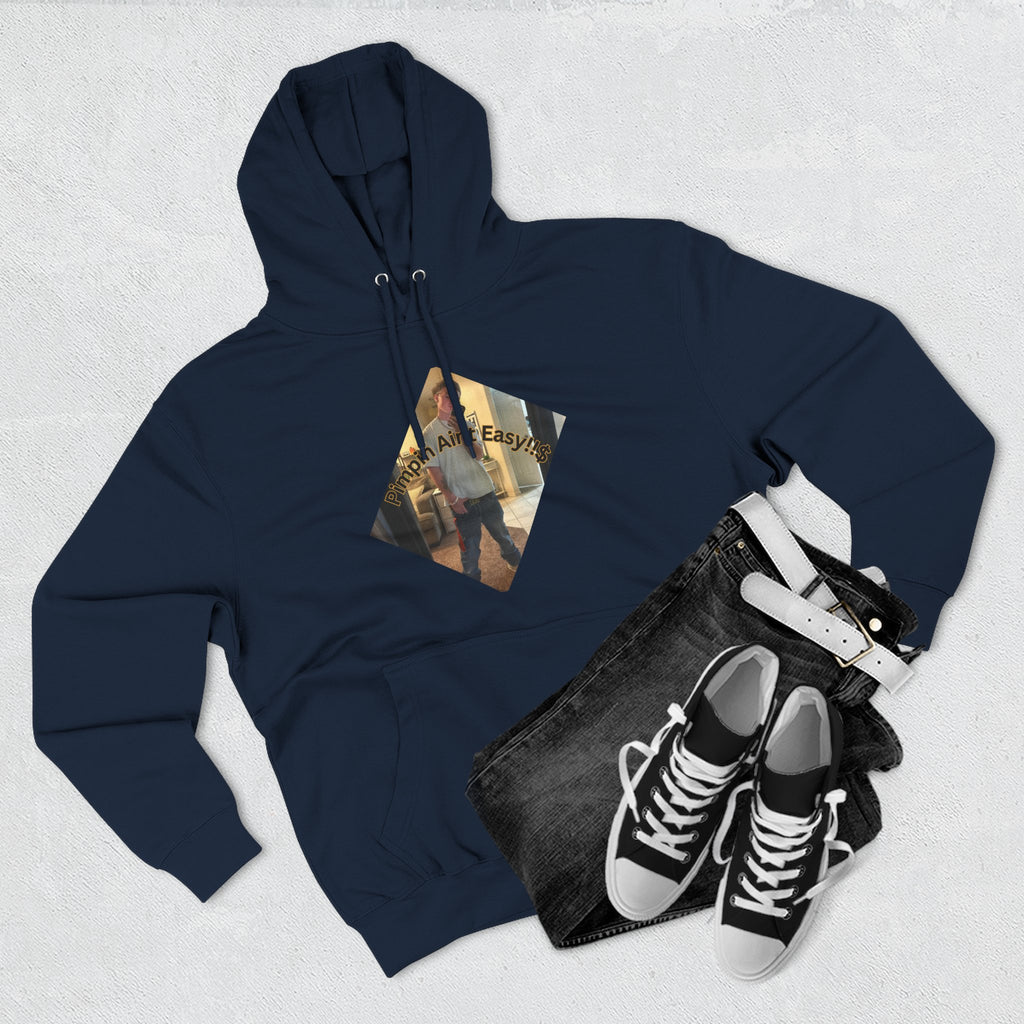 Pimpin Aint Easy (Ryder or Die Style)   Three-Panel Fleece Hoodie — Cozy Diamond Photo Graphic Pullover