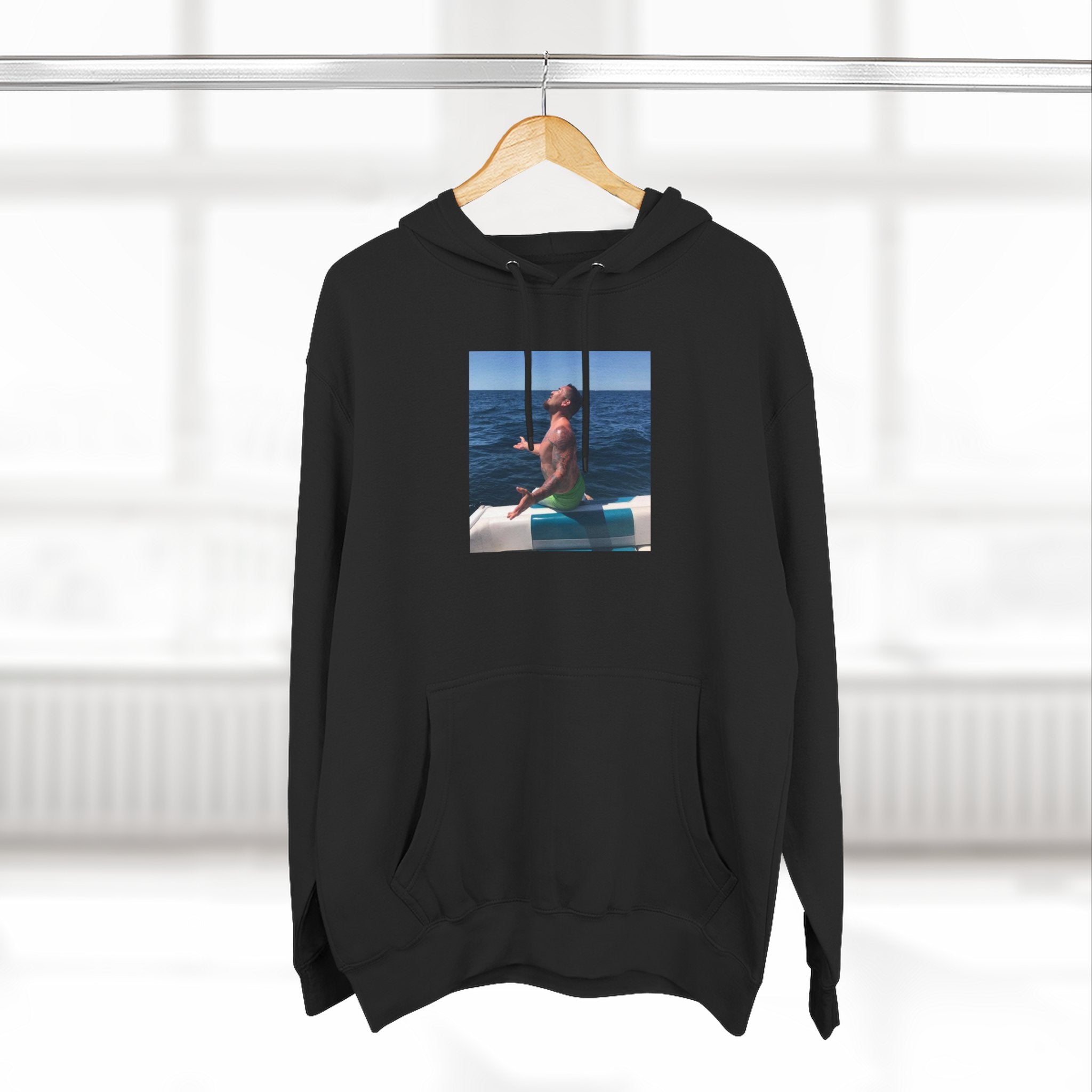Fishy Out Of Water Hoodie — Ocean Boat Summer Vibes Fleece Pullover