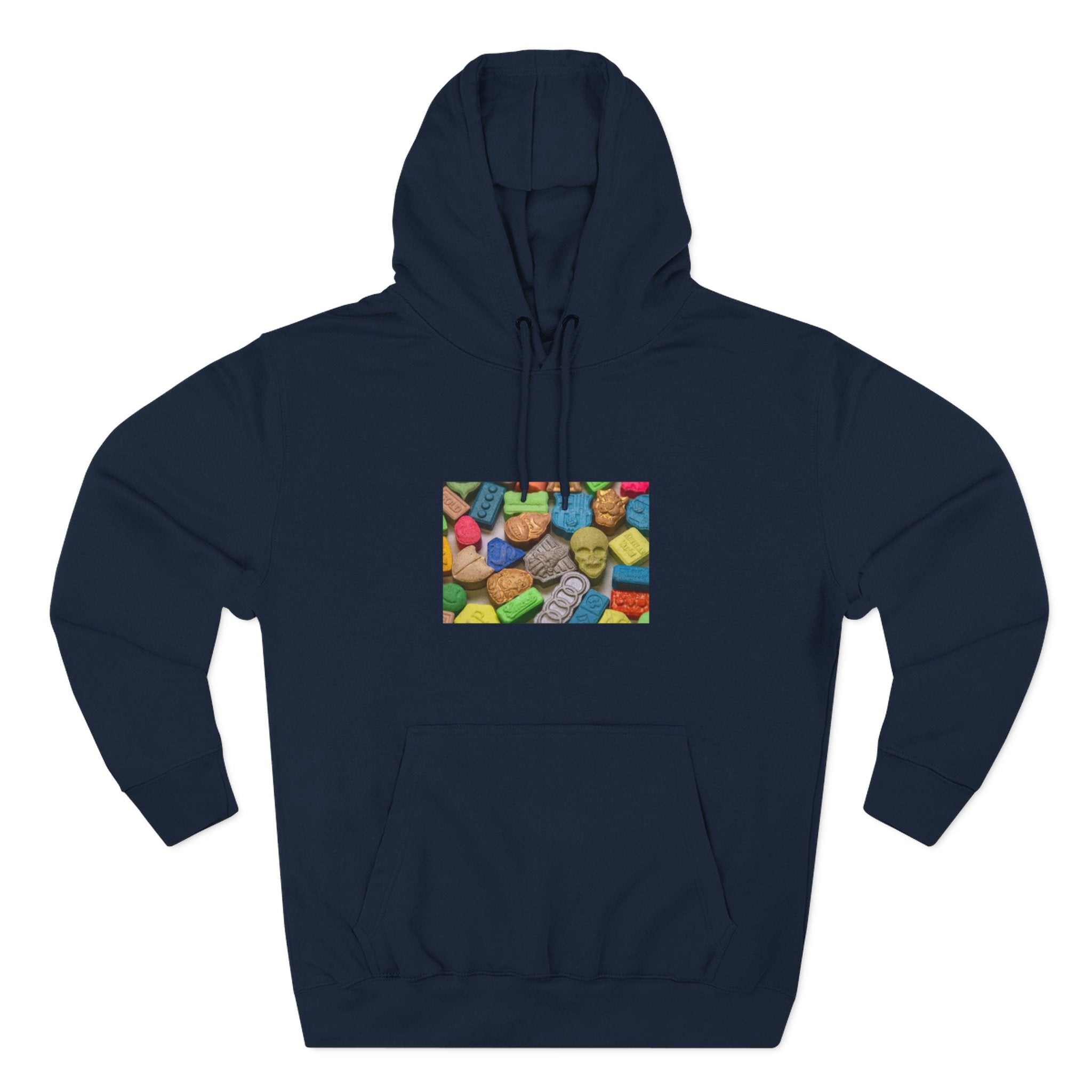 Candy Collage Hoodie — Colorful Retro Candy Graphic Pullover