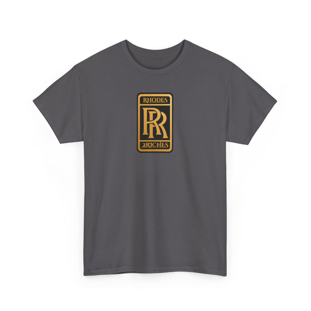 Rhodes 2 Riches Family Crest - Luxury Monogram Tee — 'RR' Rhodes & Riches Crest Cotton T-Shirt
