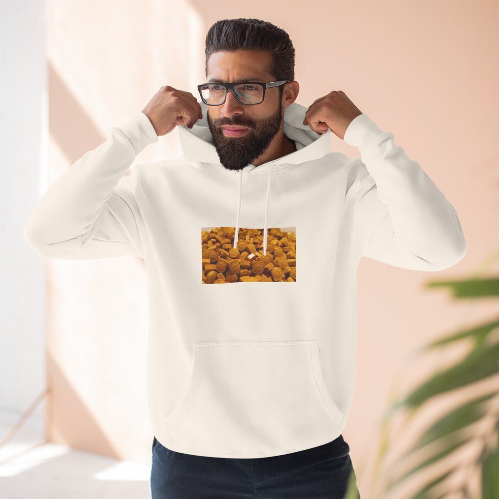UPS Delivery Hoodie — Golden Nugget Pattern Chest Print Fleece Hoodie