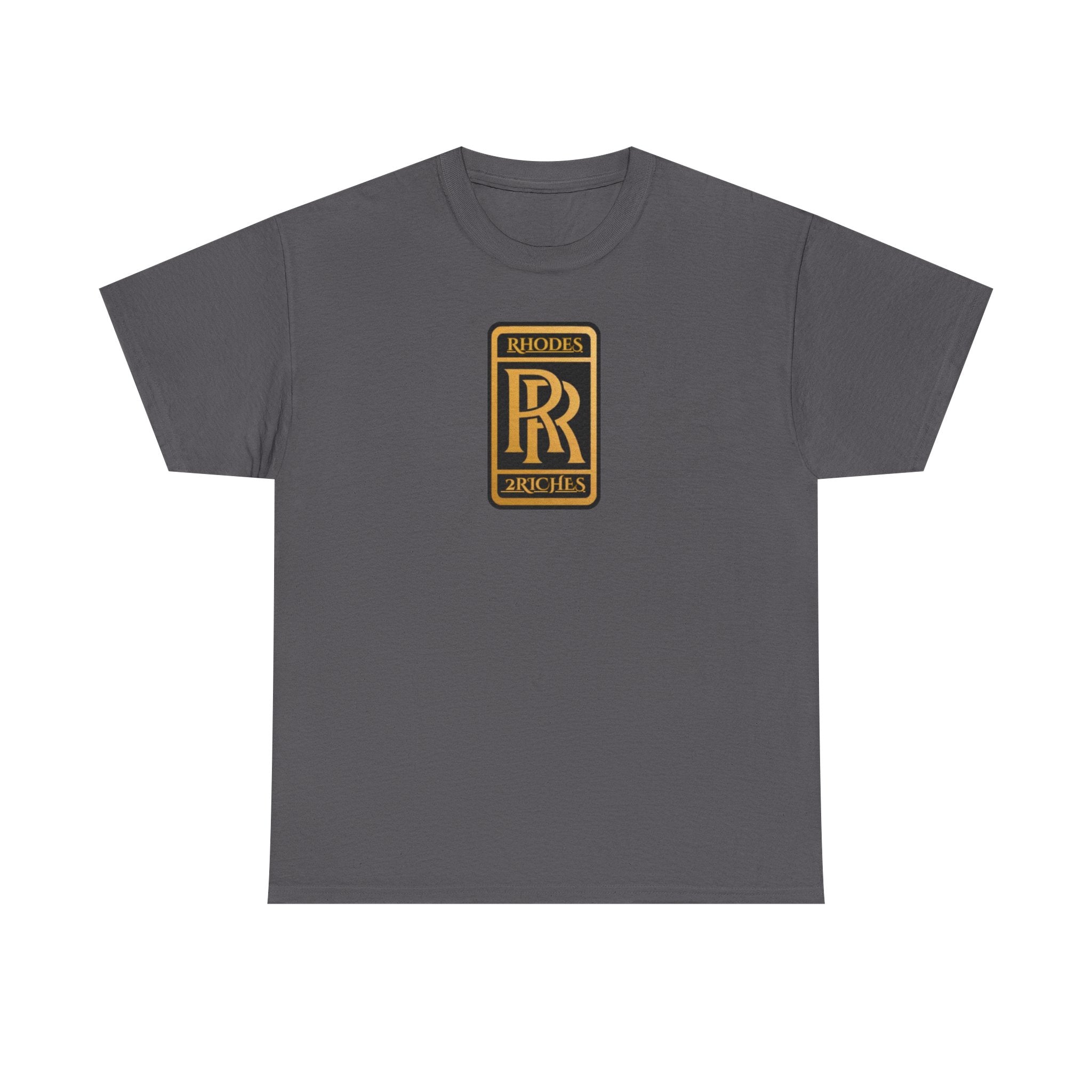 Rhodes 2 Riches Family Crest - Luxury Monogram Tee — 'RR' Rhodes & Riches Crest Cotton T-Shirt