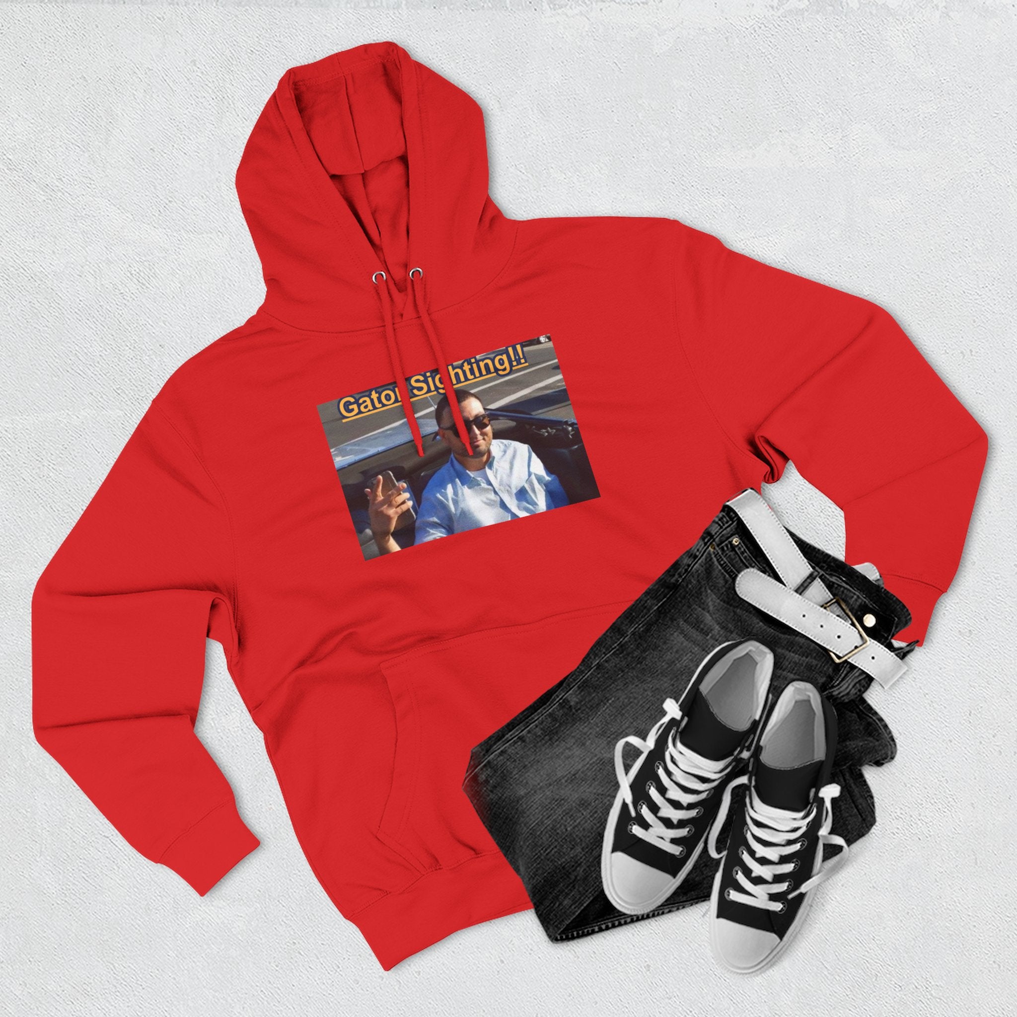 Gator Sighting Hoodie — Viral Meme Hood Pullover