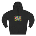 Candy Collage Hoodie — Colorful Retro Candy Graphic Pullover