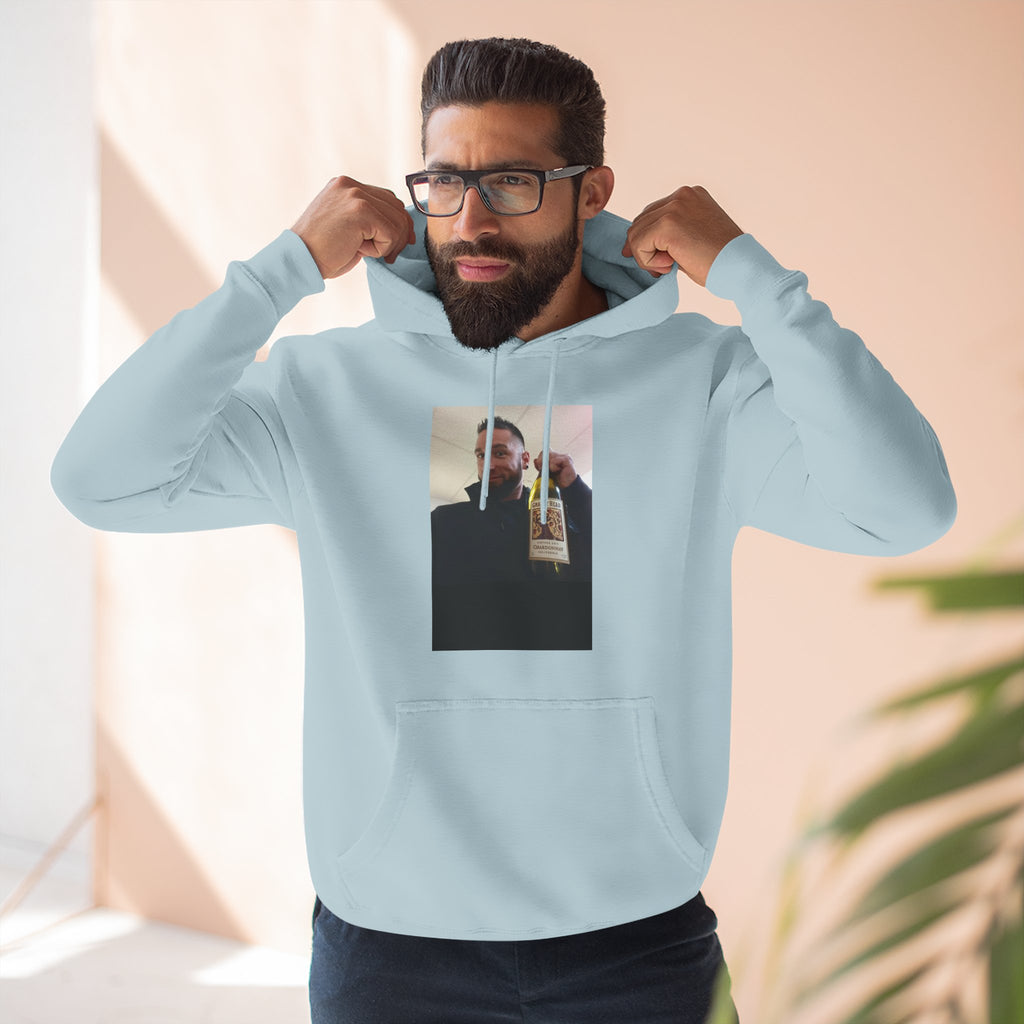 Shaun Says!      Three-Panel Fleece Hoodie – Vintage Photo Collage Printed Hoodie