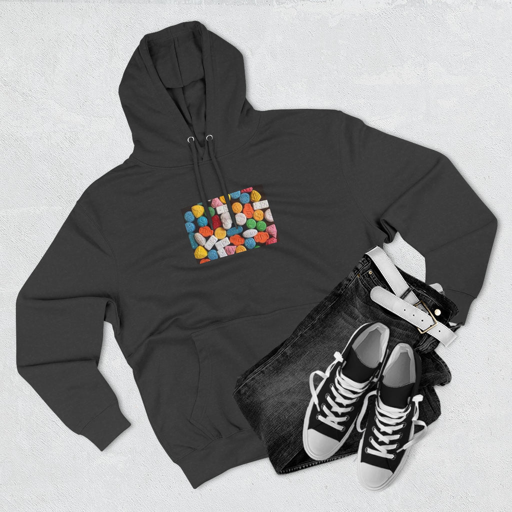 Colorful Candy Photo Hoodie — Retro Sweet Treats Pullover