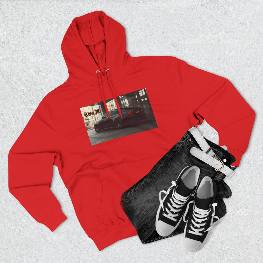 KISS MY license plate Photo Hoodie — Vintage Streetwear Pullover