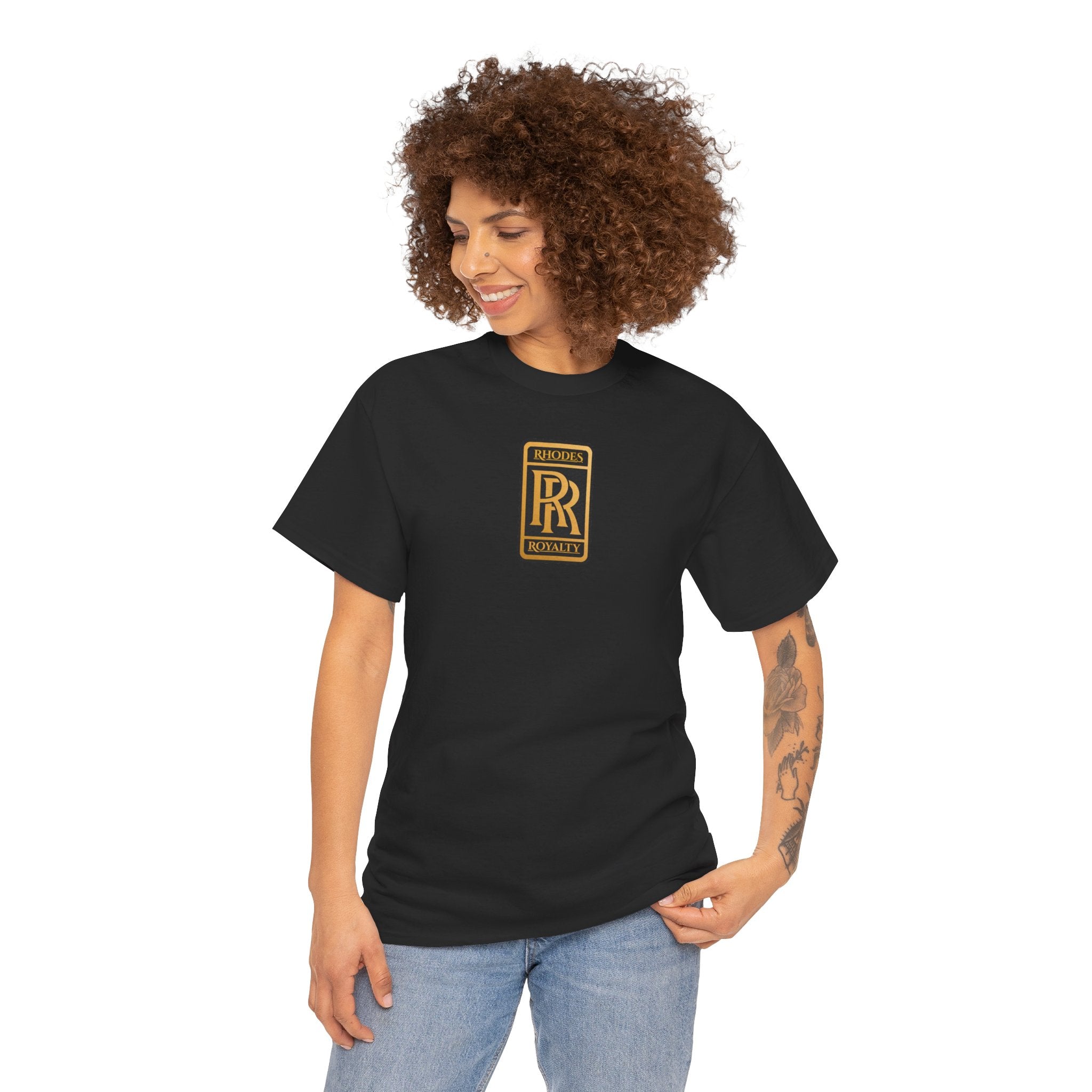 Rhodes Royalty Family Crest -  Vintage Gold Crest Tee