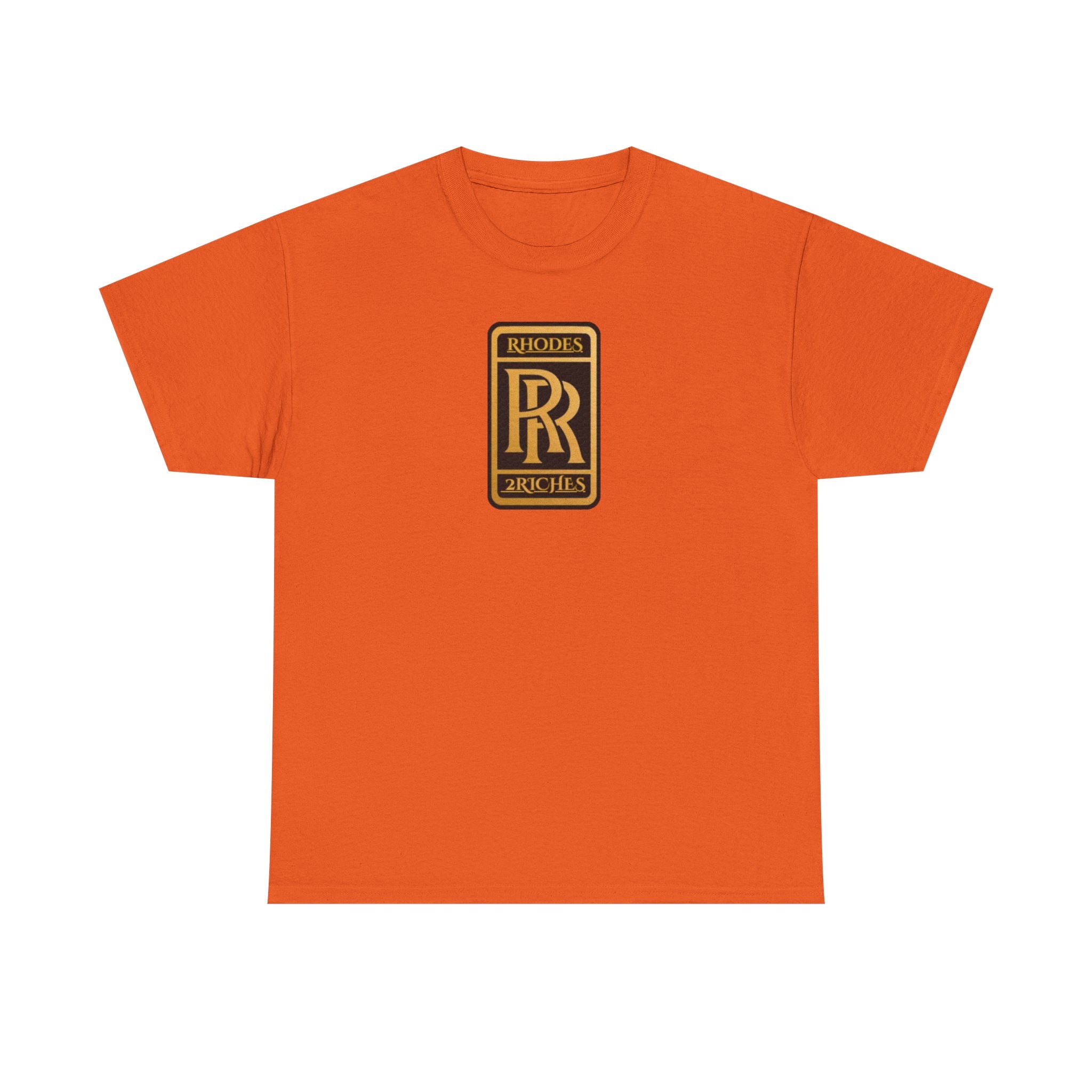 Rhodes 2 Riches Family Crest - Luxury Monogram Tee — 'RR' Rhodes & Riches Crest Cotton T-Shirt