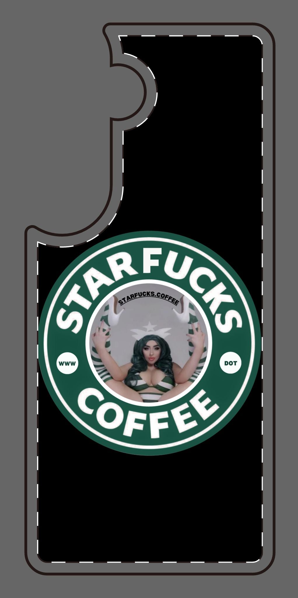Phone Case — 'StarFucks.Coffee' Parody Logo starfucks.coffee Protective Cover