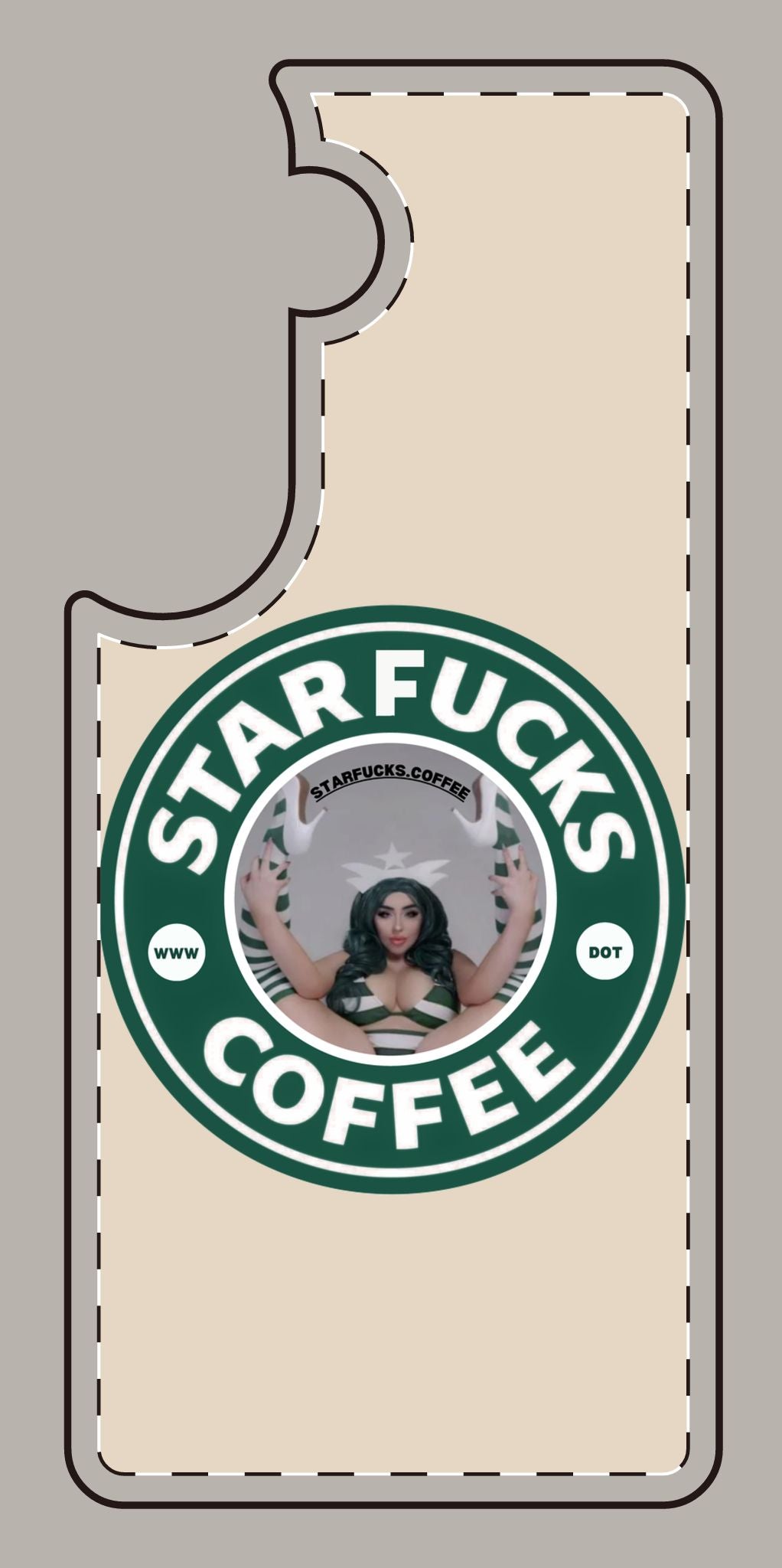 Phone Case — 'StarFucks.Coffee' Parody Logo starfucks.coffee Protective Cover
