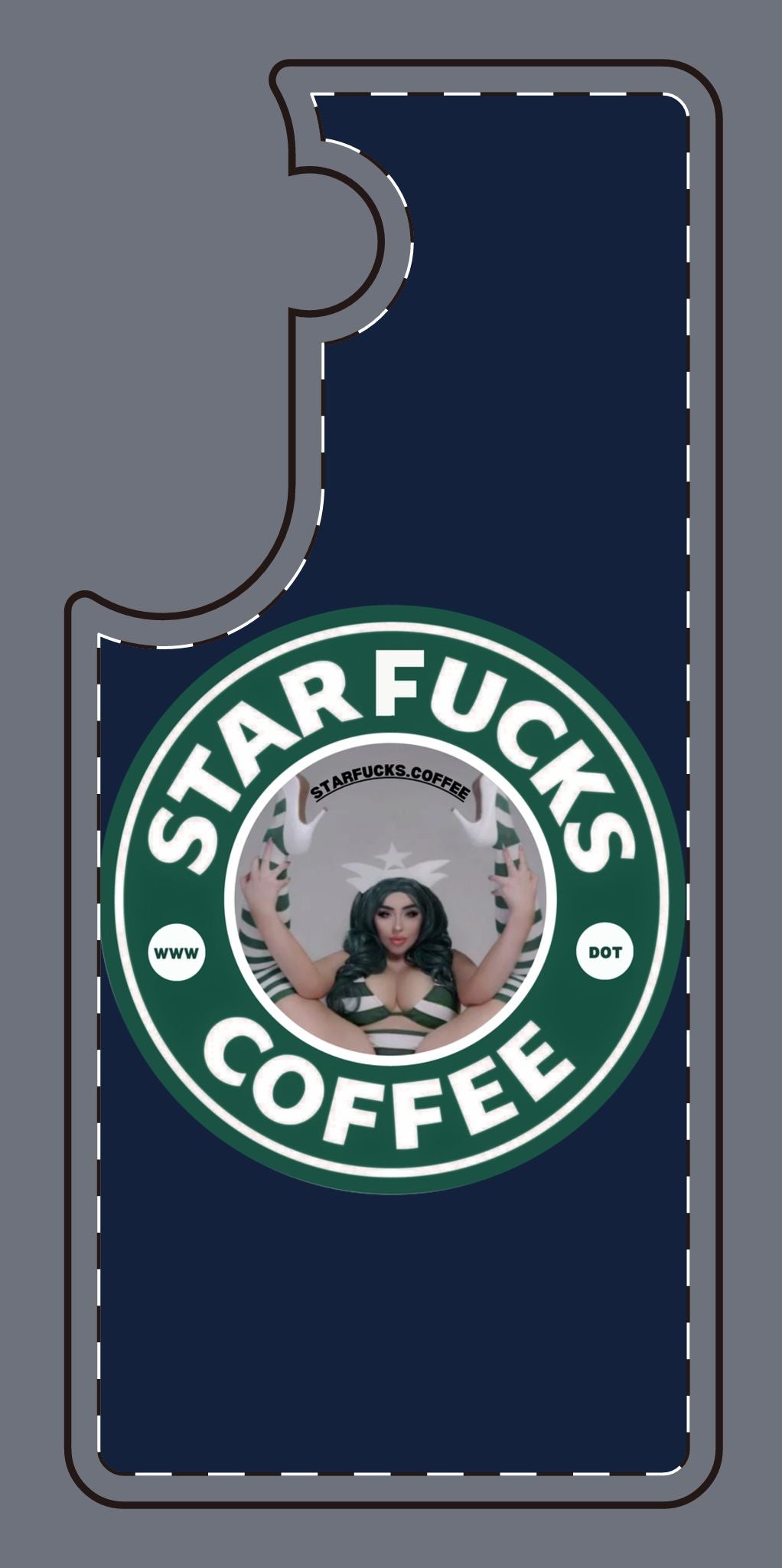 Phone Case — 'StarFucks.Coffee' Parody Logo starfucks.coffee Protective Cover