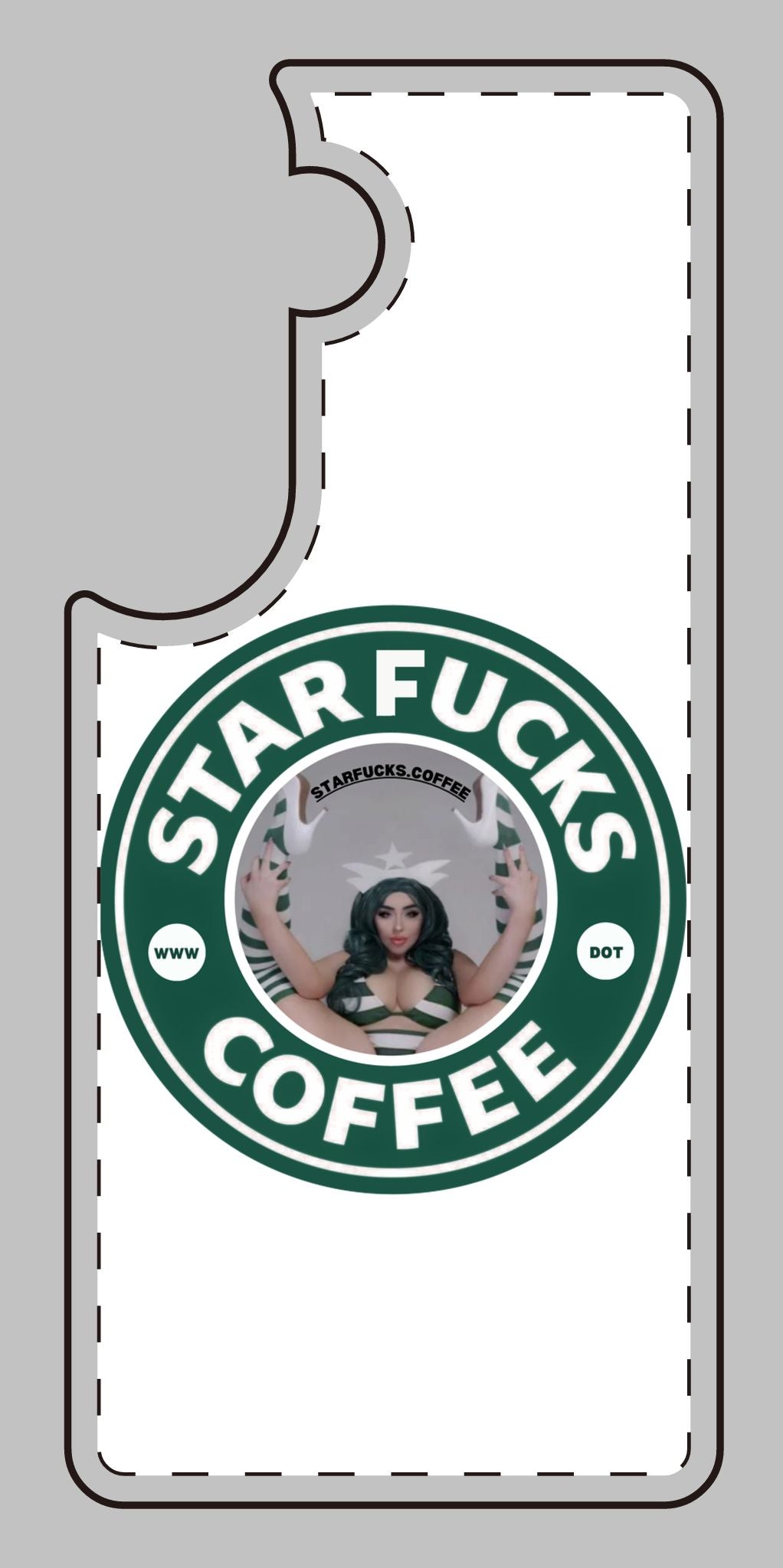 Phone Case — 'StarFucks.Coffee' Parody Logo starfucks.coffee Protective Cover