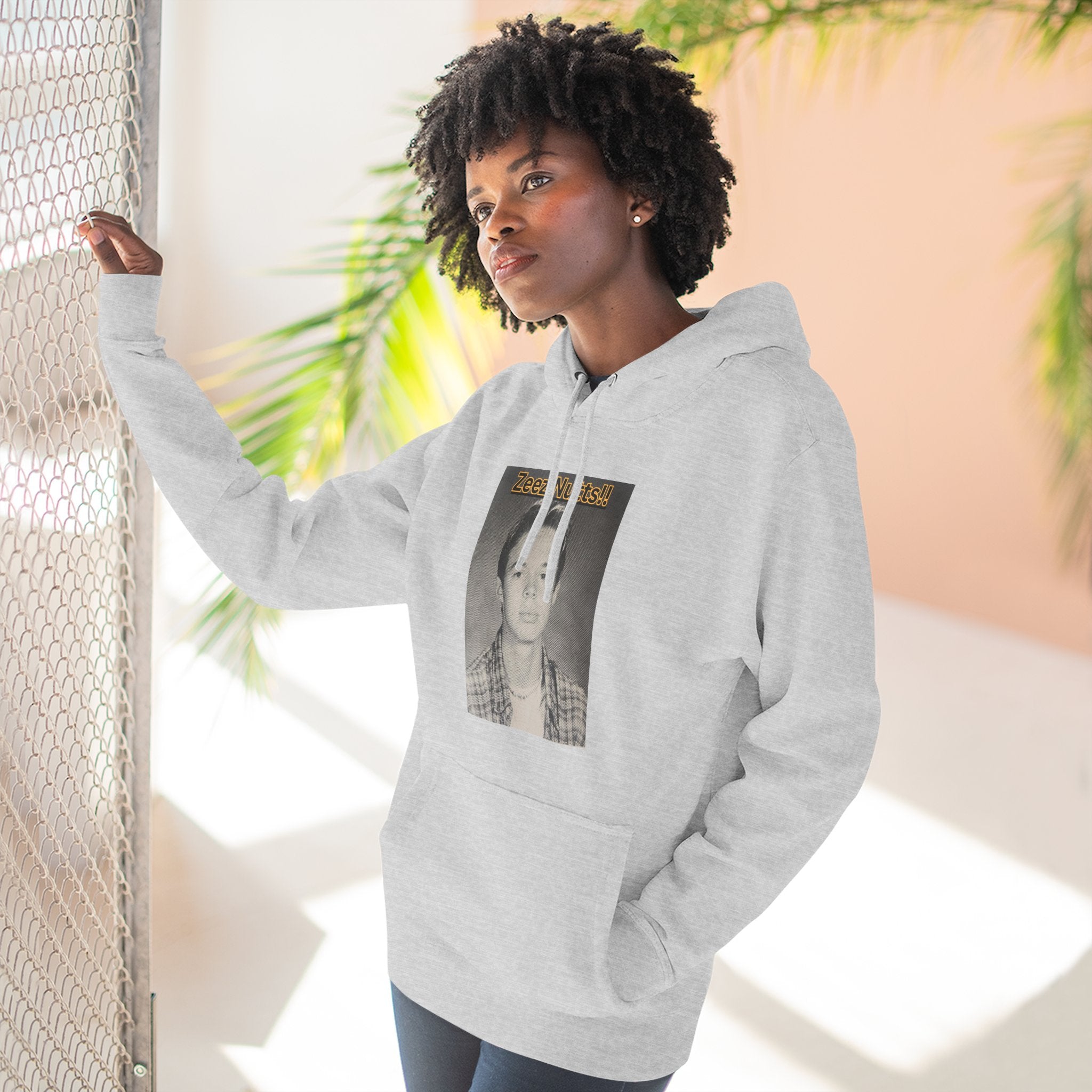 Zee'z Nutts!!   Vintage Portrait Hoodie — 'ZeeNutty' Photo Graphic Pullover